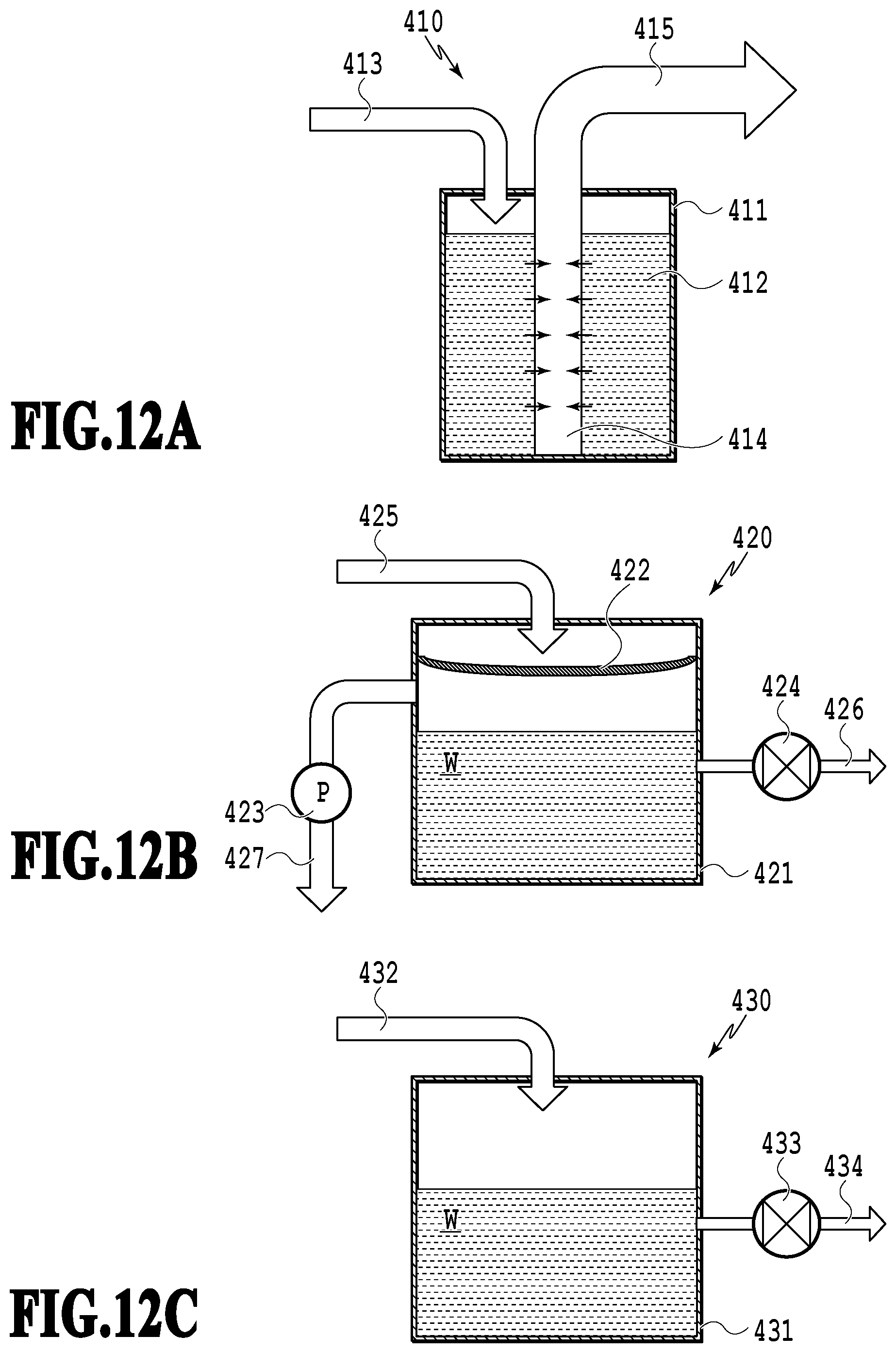 Patent US11772005 Figure 12 – Apparatus for and method of producing ultrafine bubble-containing liquid, and ultrafine bubble-containing liquid