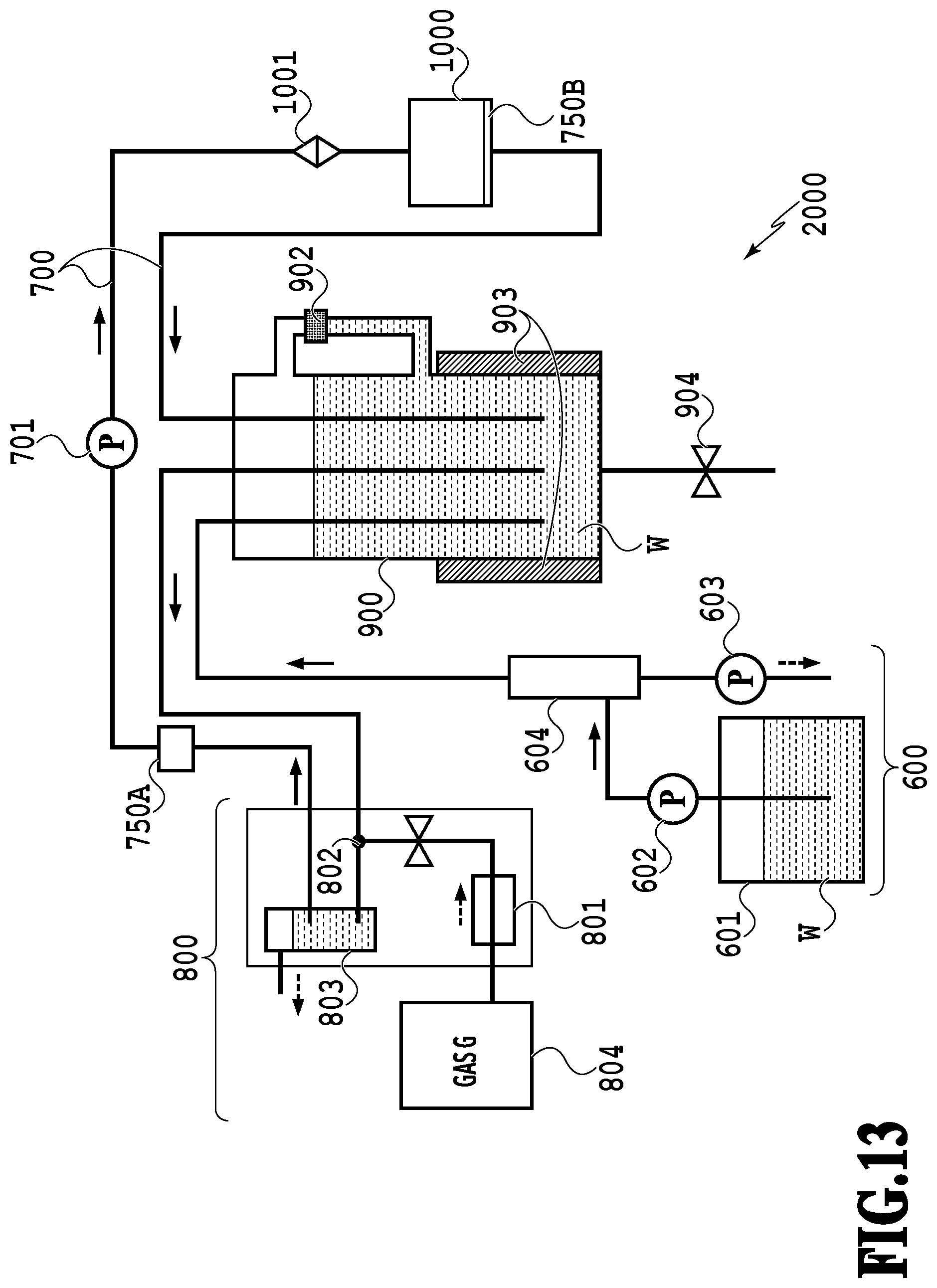 Patent US11772005 Figure 13 – Apparatus for and method of producing ultrafine bubble-containing liquid, and ultrafine bubble-containing liquid