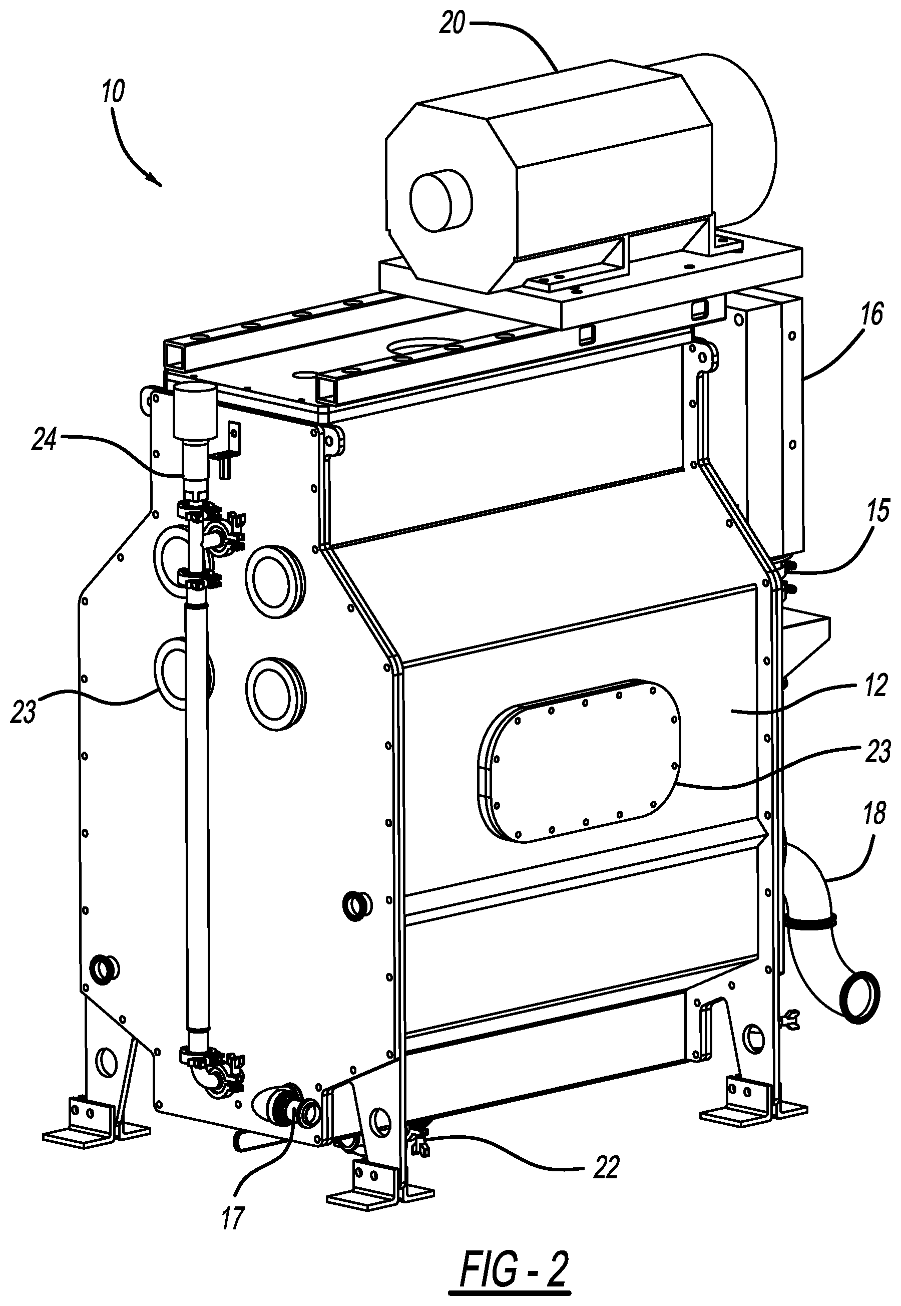 Patent US11772008 Figure 2 – Water treatment system and method of use thereof
