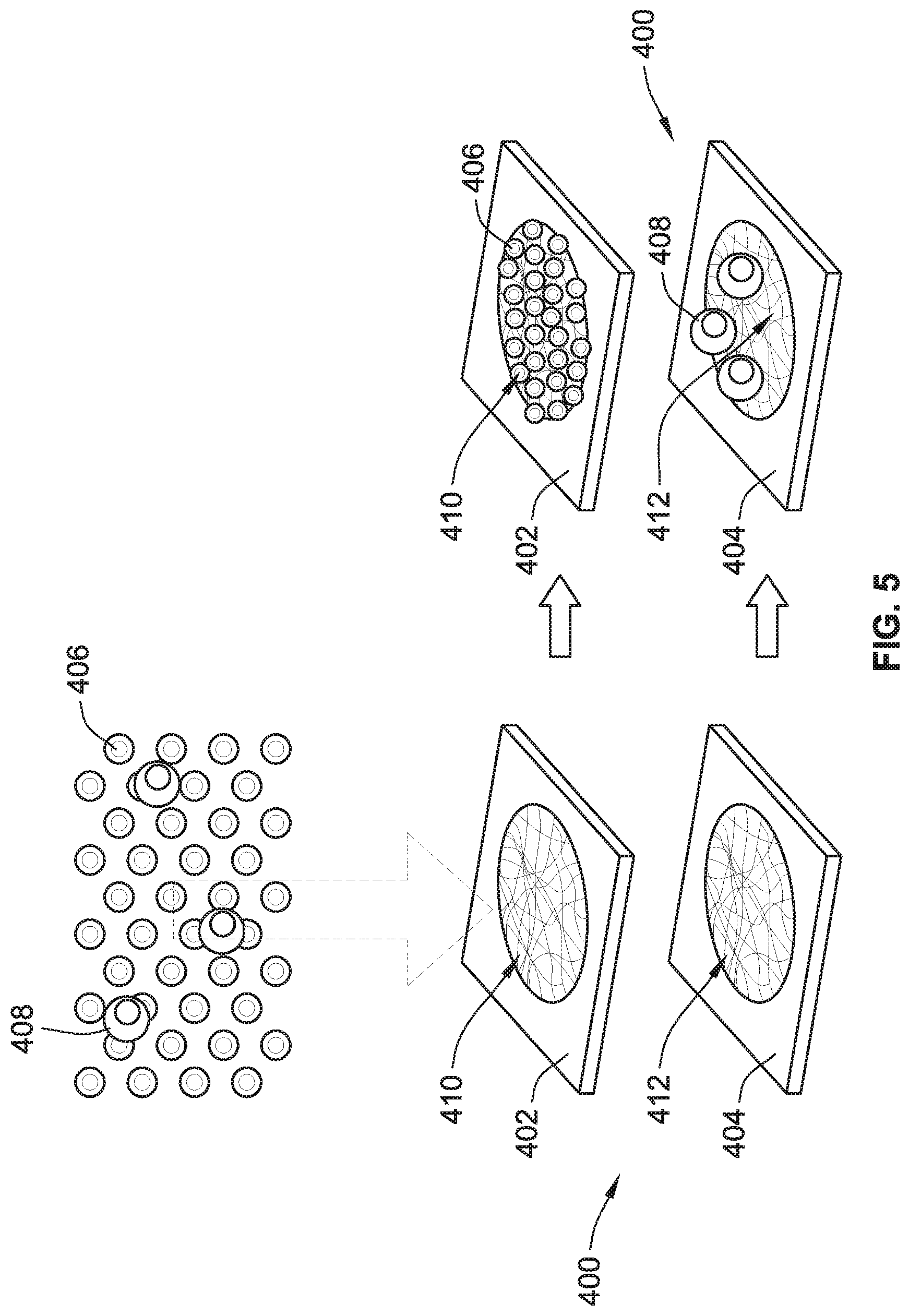 Patent US11772017 Figure 5 – Separation of cells based on size and affinity using paper microfluidic device