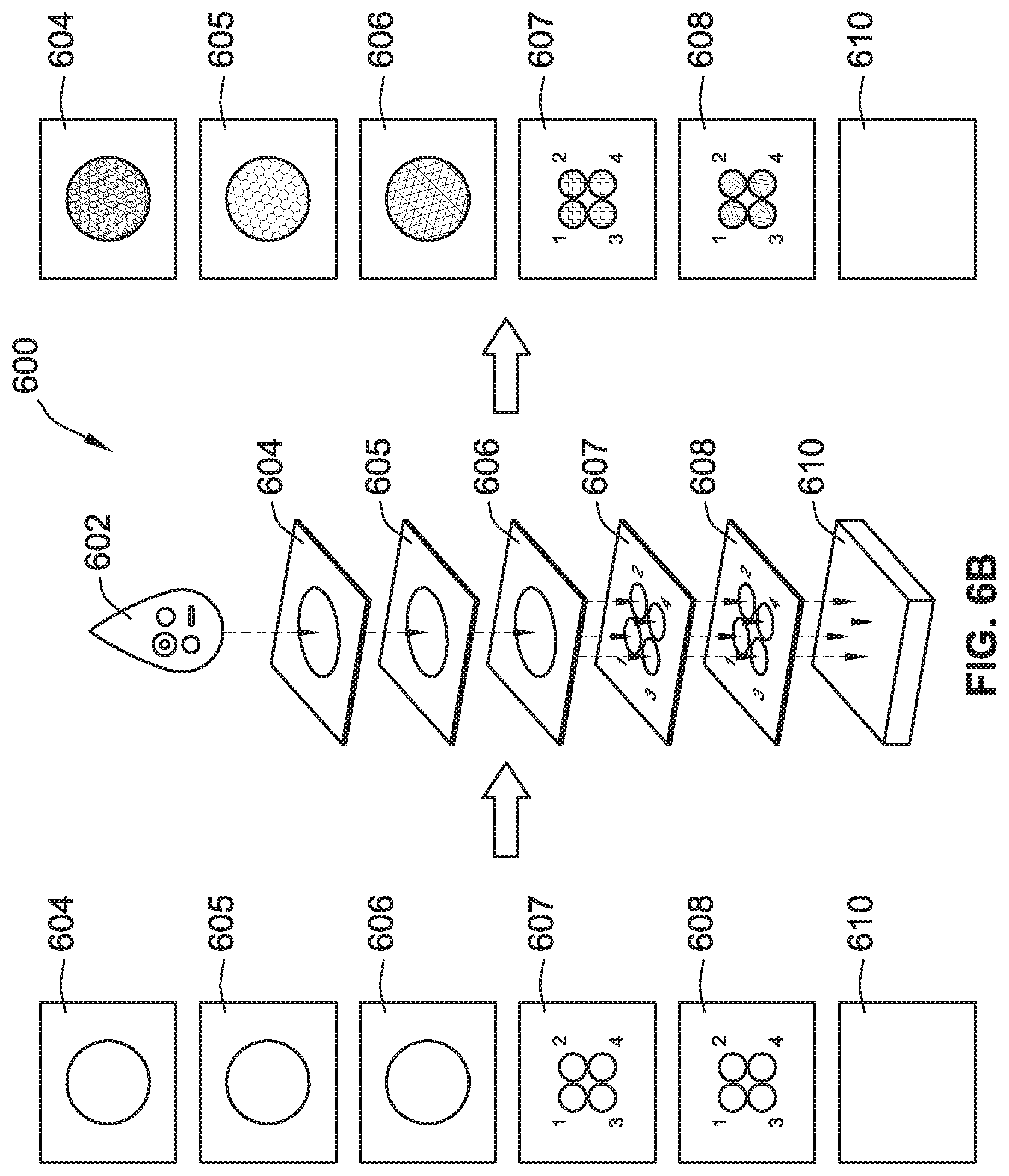 Patent US11772017 Figure 7 – Separation of cells based on size and affinity using paper microfluidic device