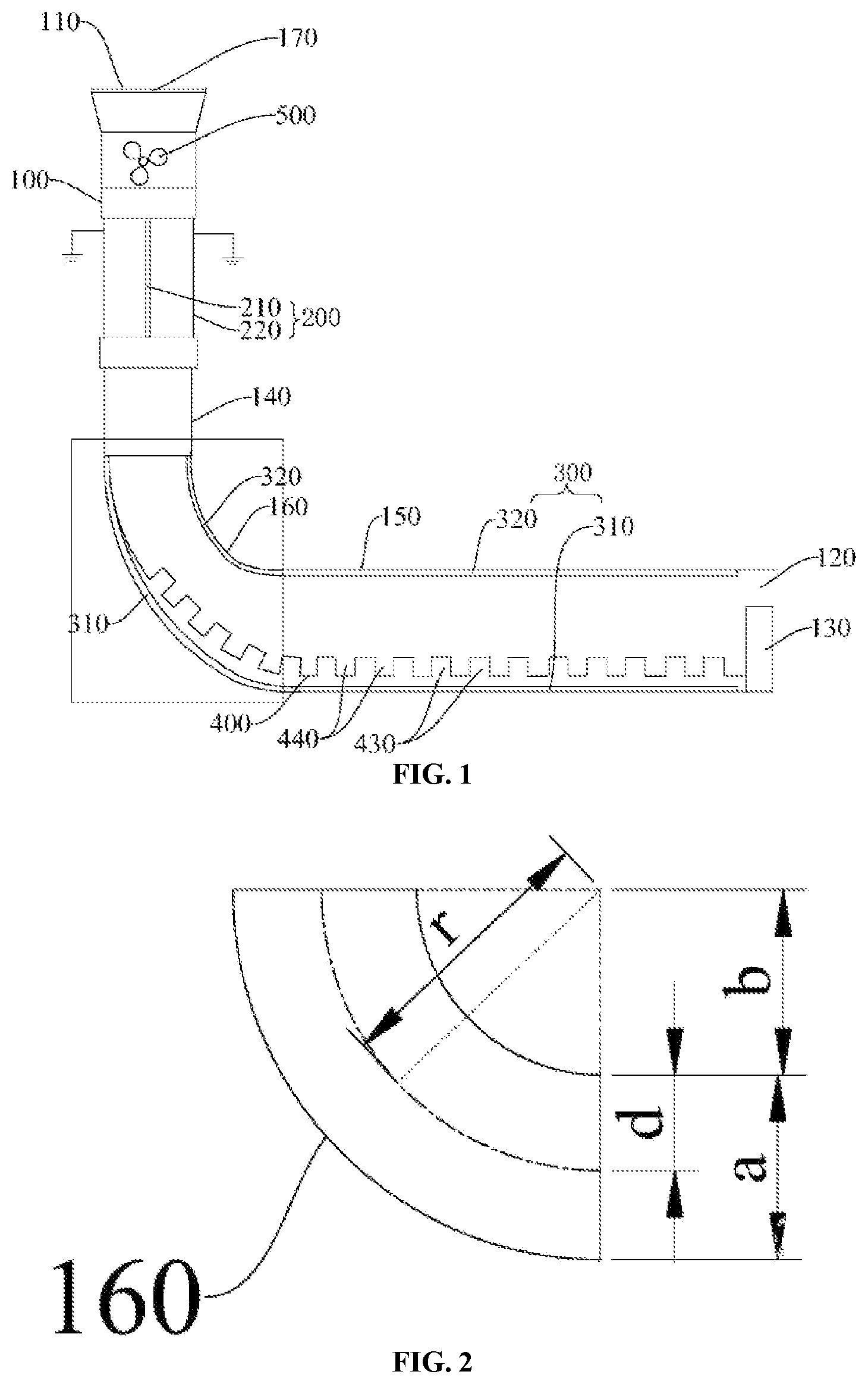 Patent US11772018 Figure 1 – Aerosol particulate matter collecting device and collecting method