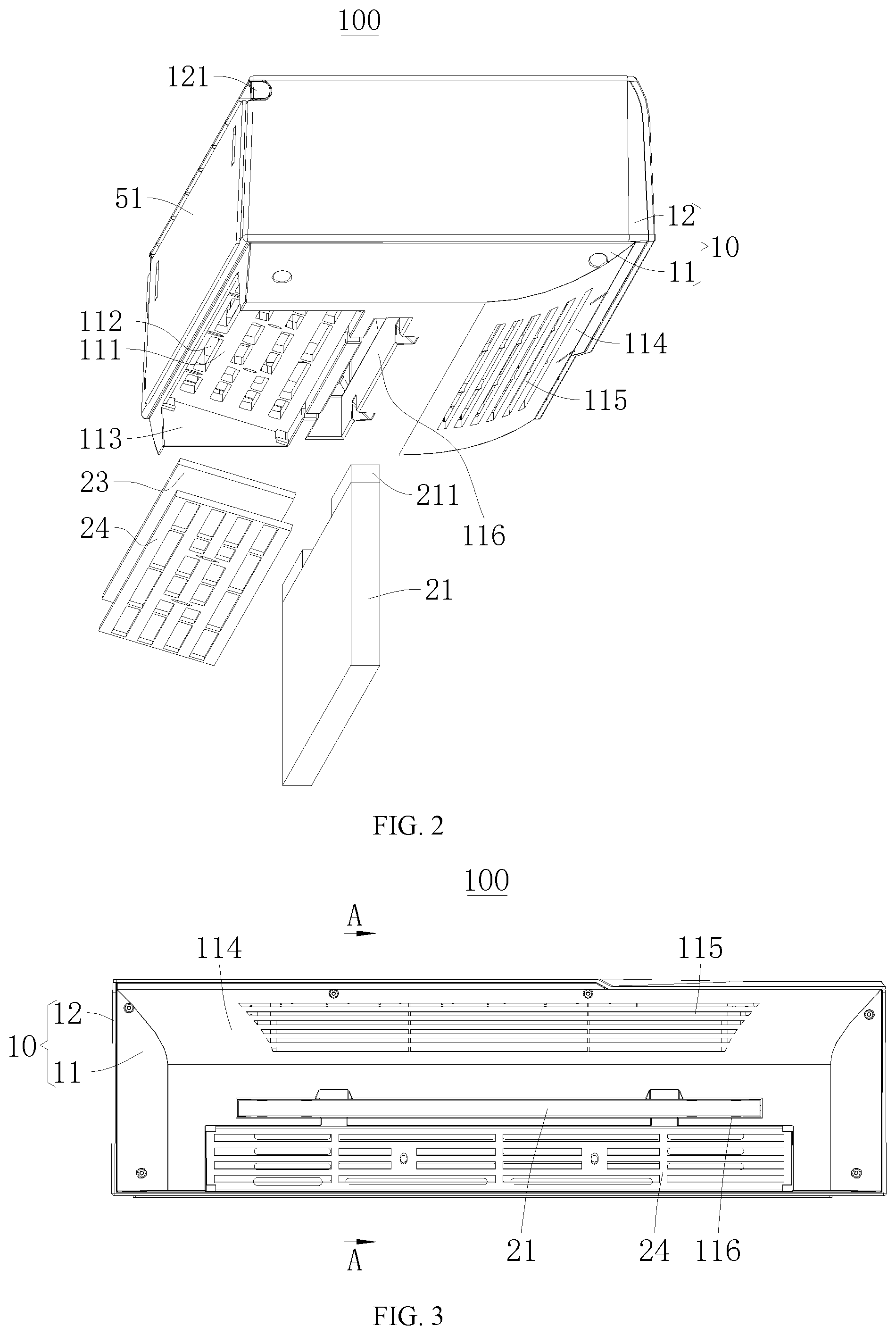 Patent US11772021 Figure 2 – Wall-mounted air purifier