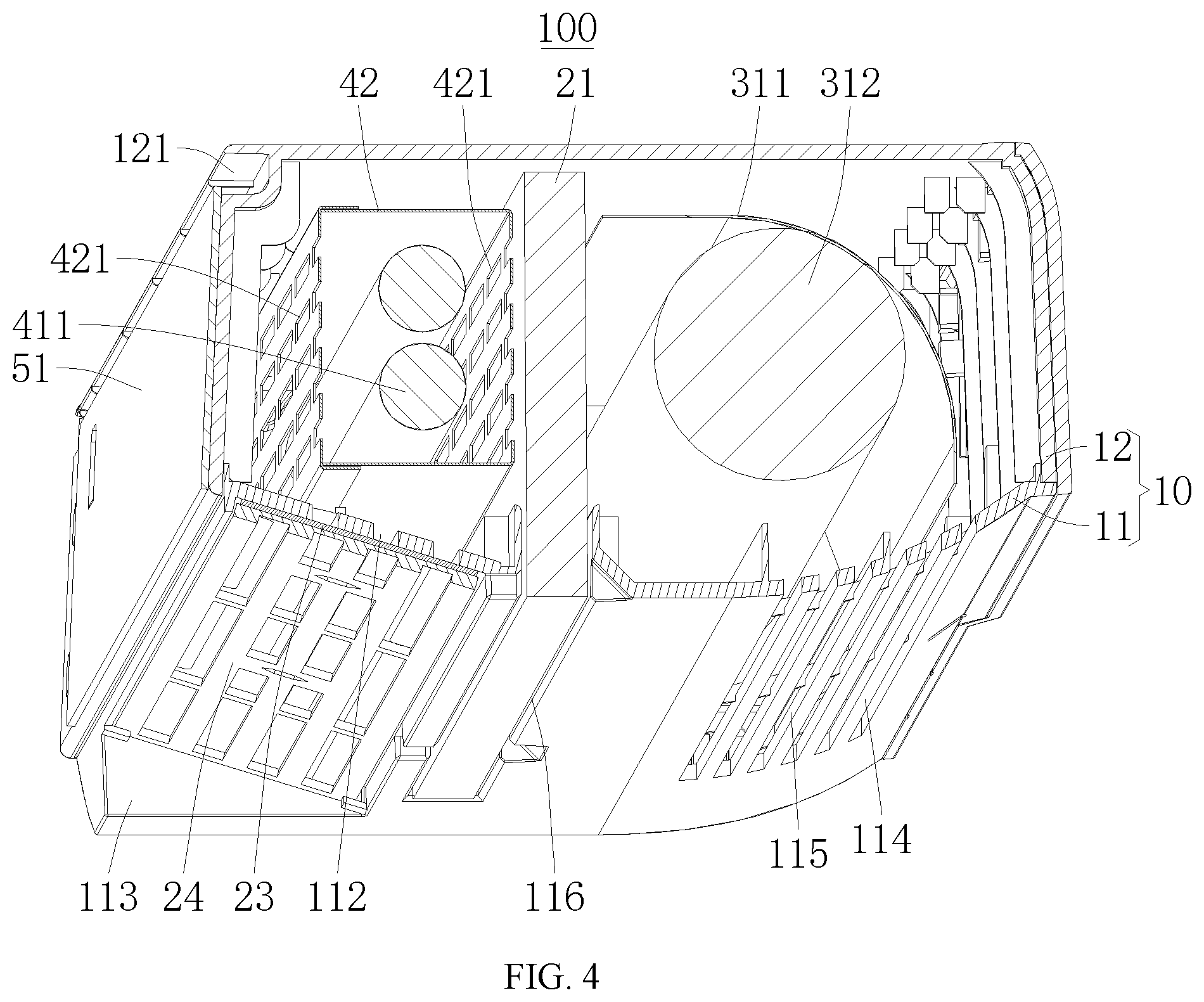 Patent US11772021 Figure 3 – Wall-mounted air purifier
