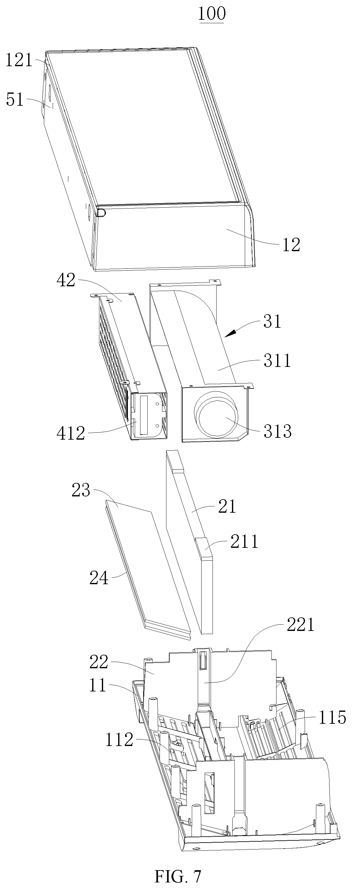 Patent US11772021 Figure 5 – Wall-mounted air purifier