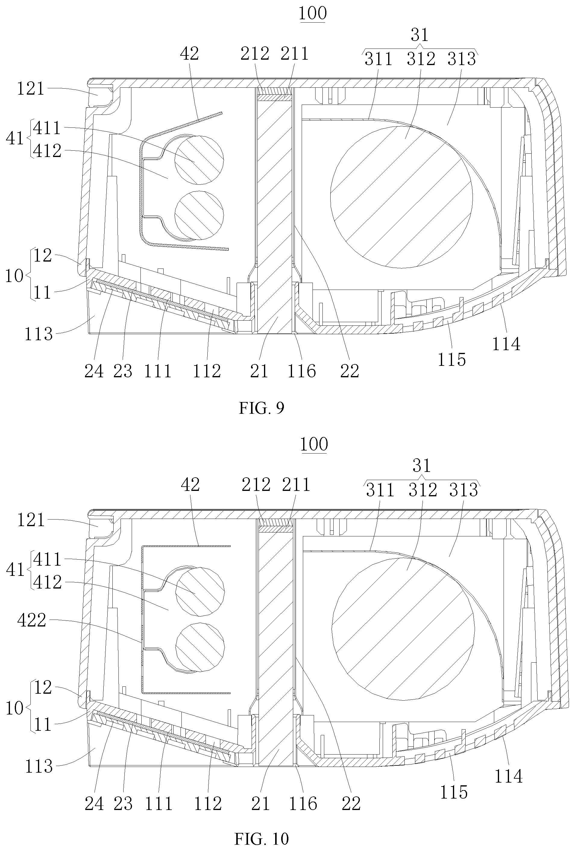 Patent US11772021 Figure 7 – Wall-mounted air purifier