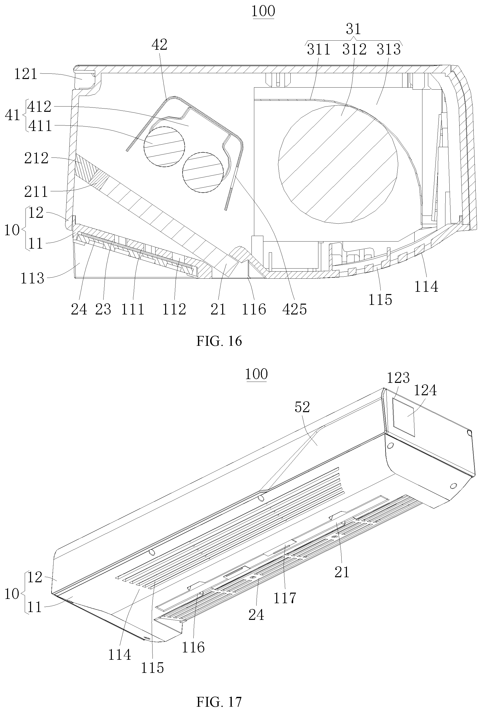Patent US11772021 Figure 11 – Wall-mounted air purifier