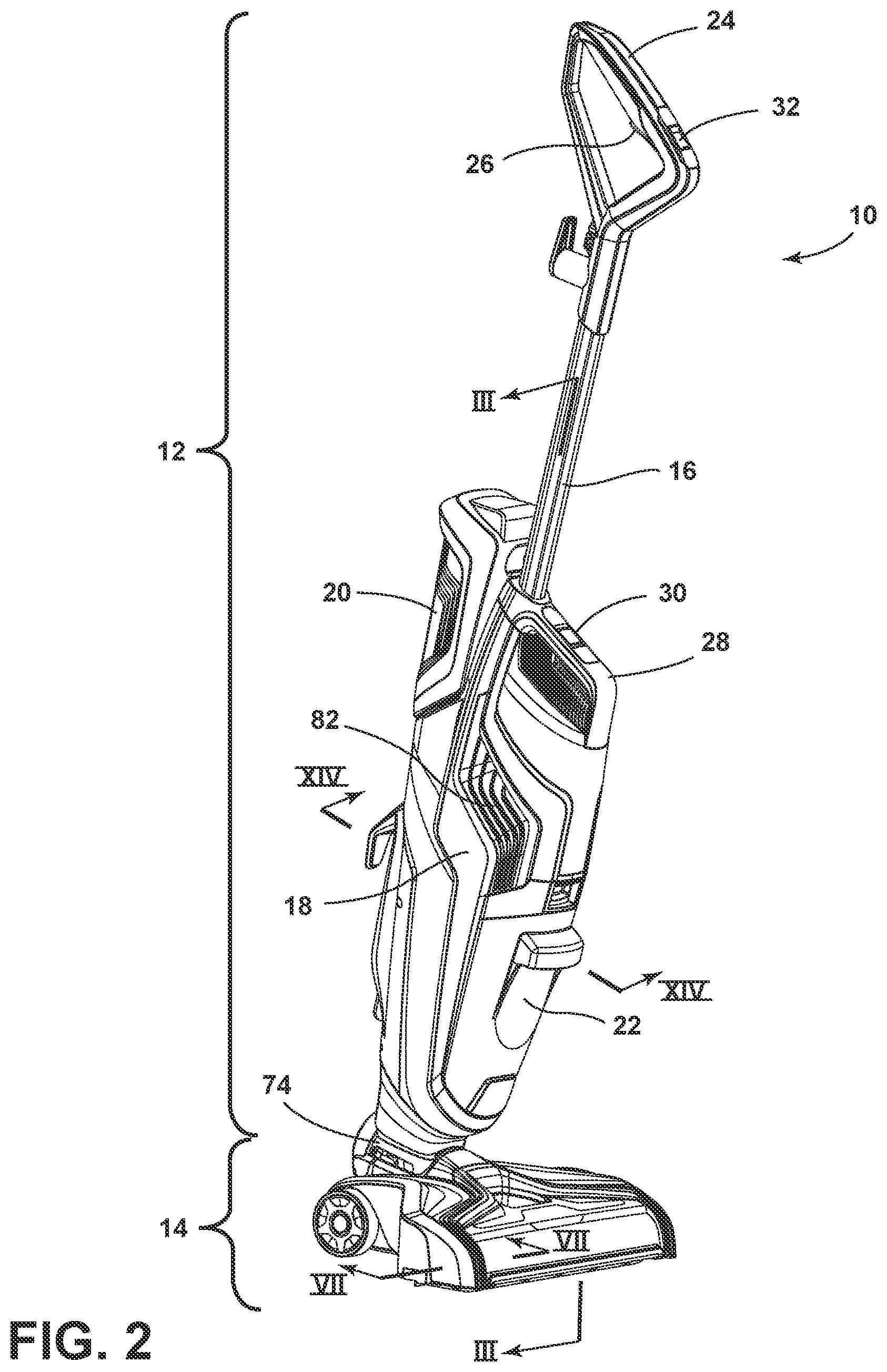 Patent US11772023 Figure 2 – Filter assembly and floor cleaner