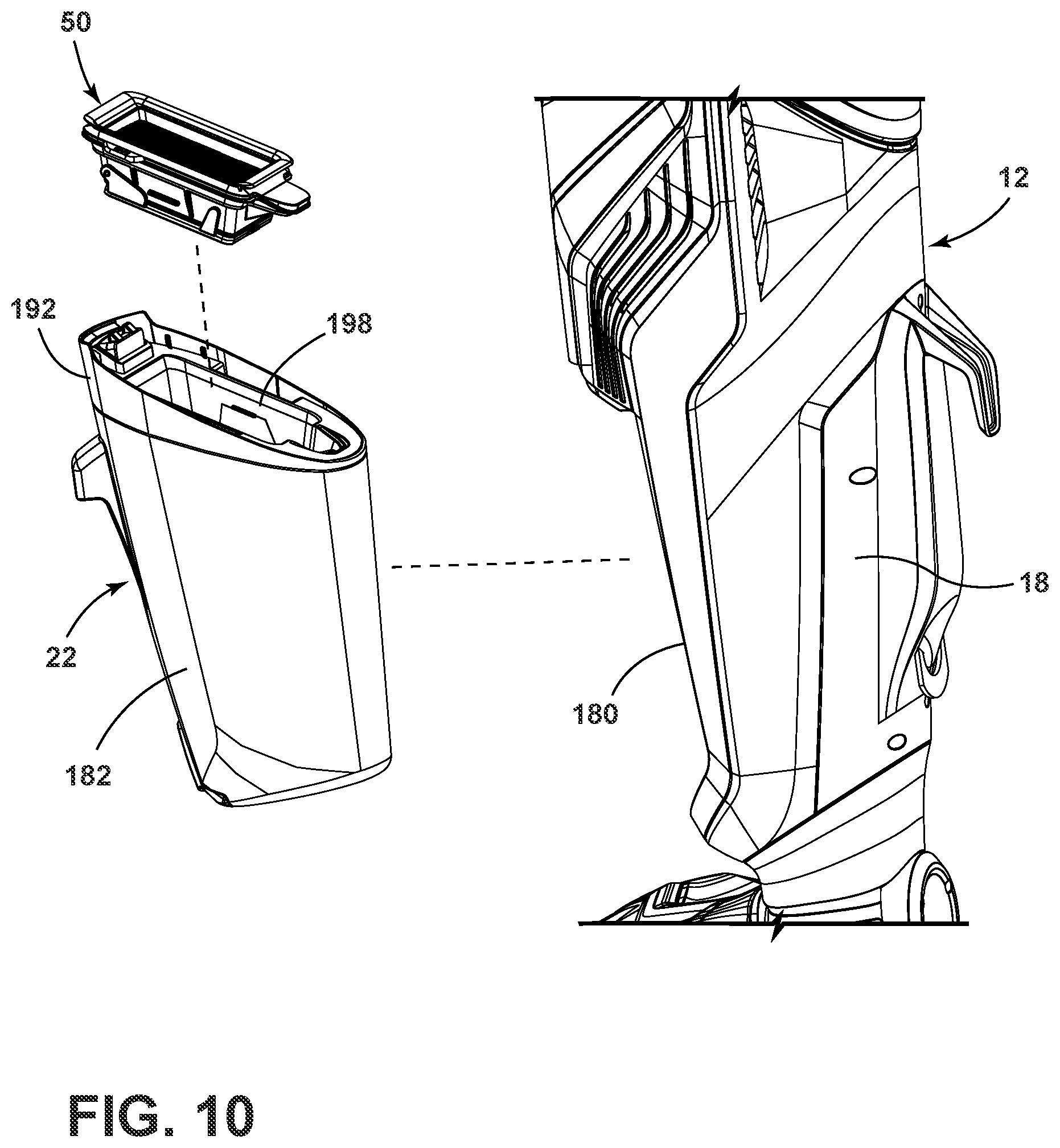 Patent US11772023 Figure 9 – Filter assembly and floor cleaner