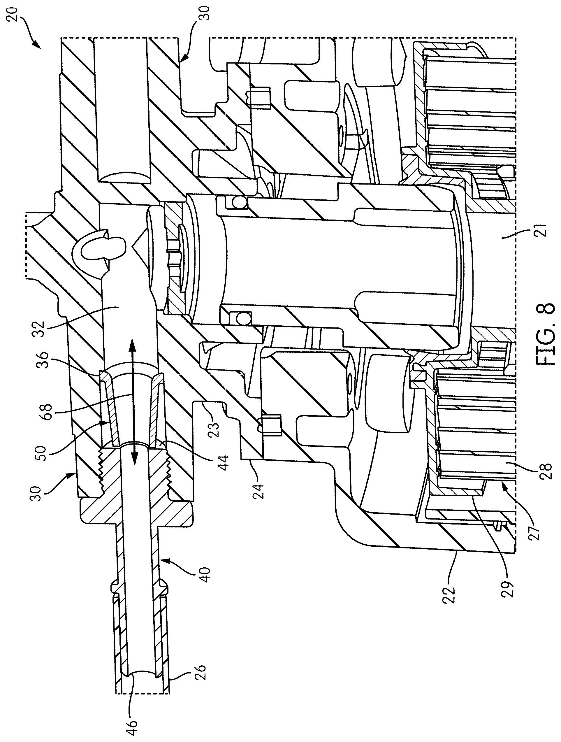 Patent US11772024 Figure 8 – Filter assembly with a diffuser