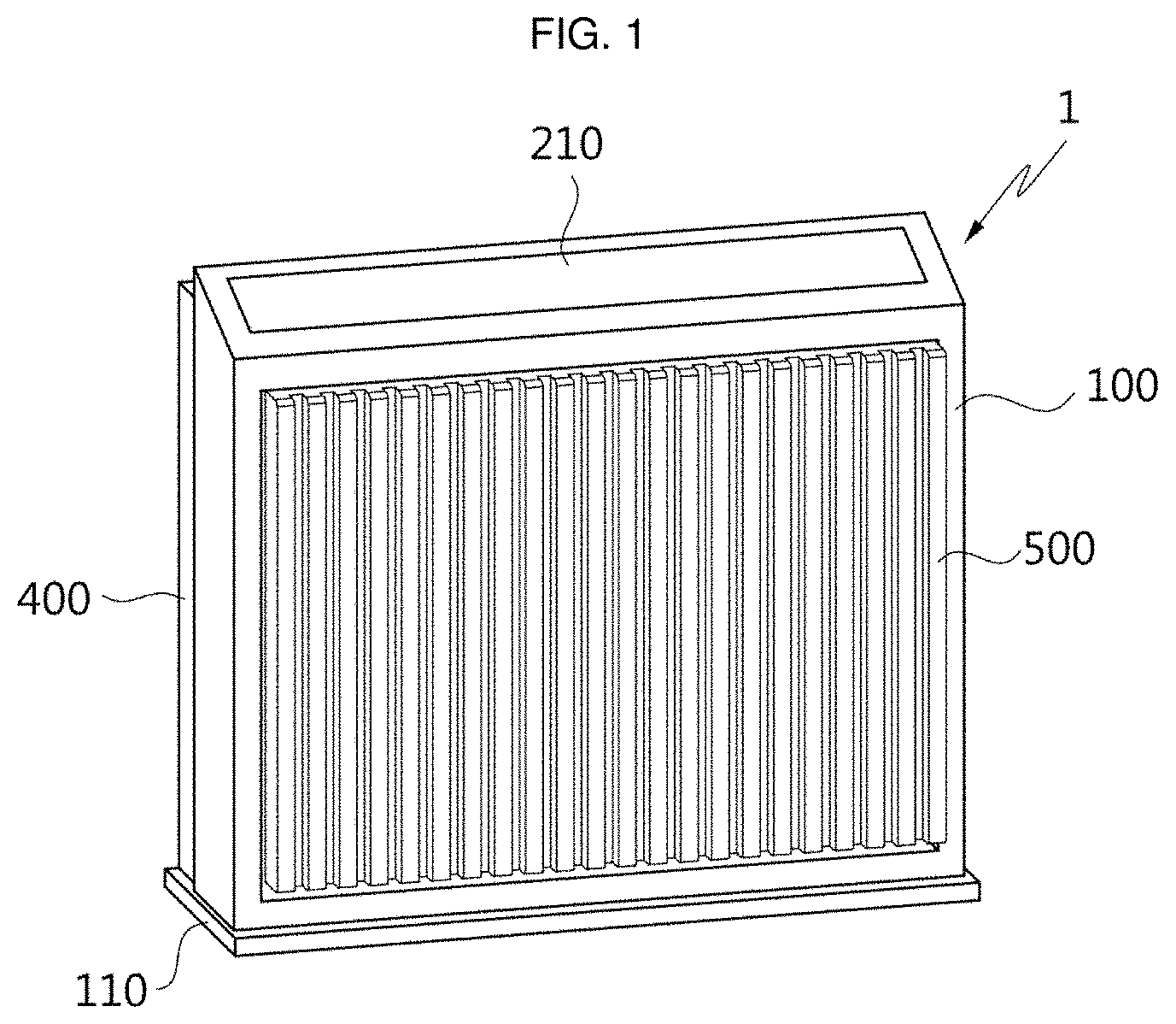 Patent US11772027 Figure 1 – Air cleaner with user interface