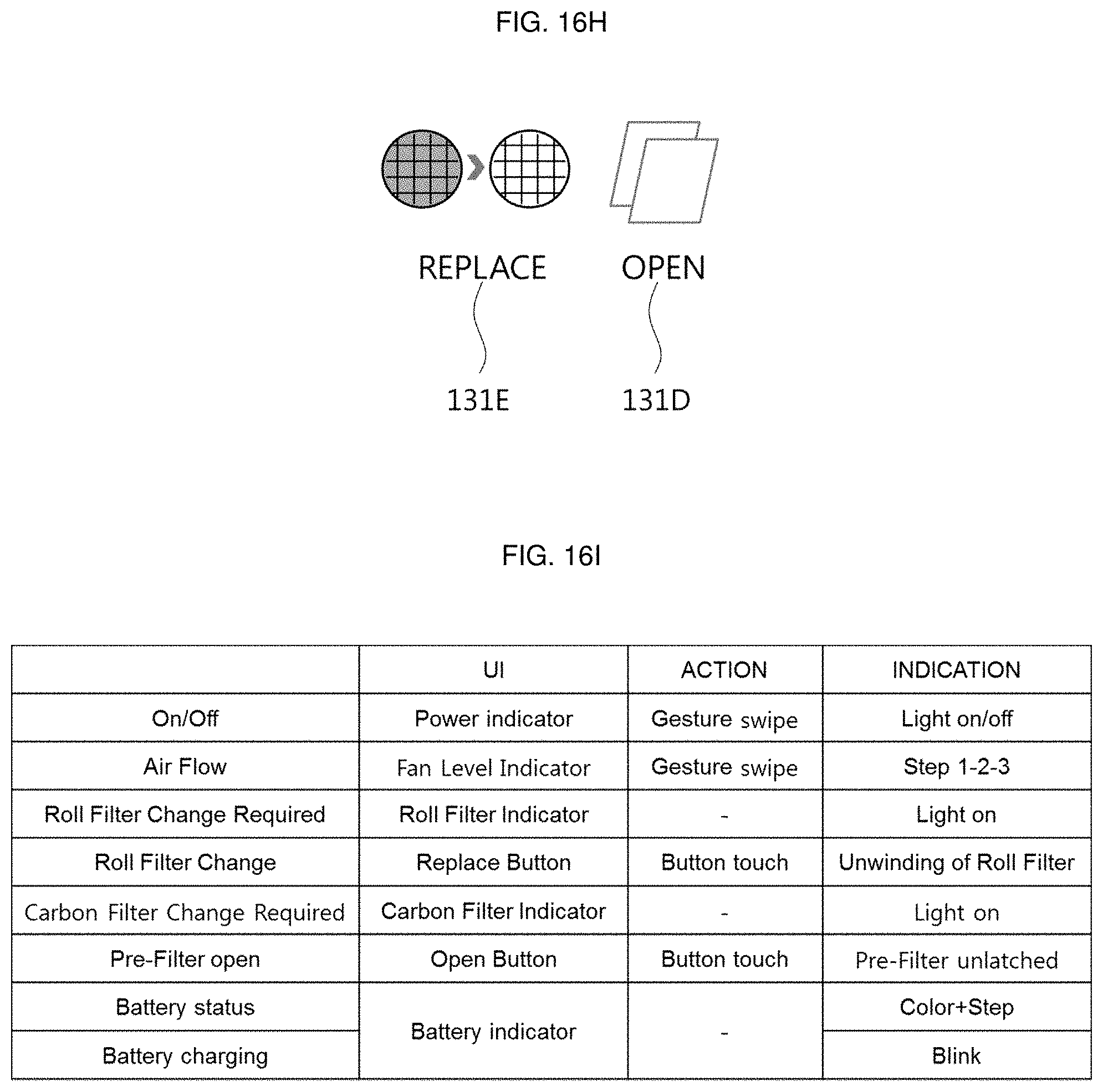 Patent US11772027 Figure 19 – Air cleaner with user interface