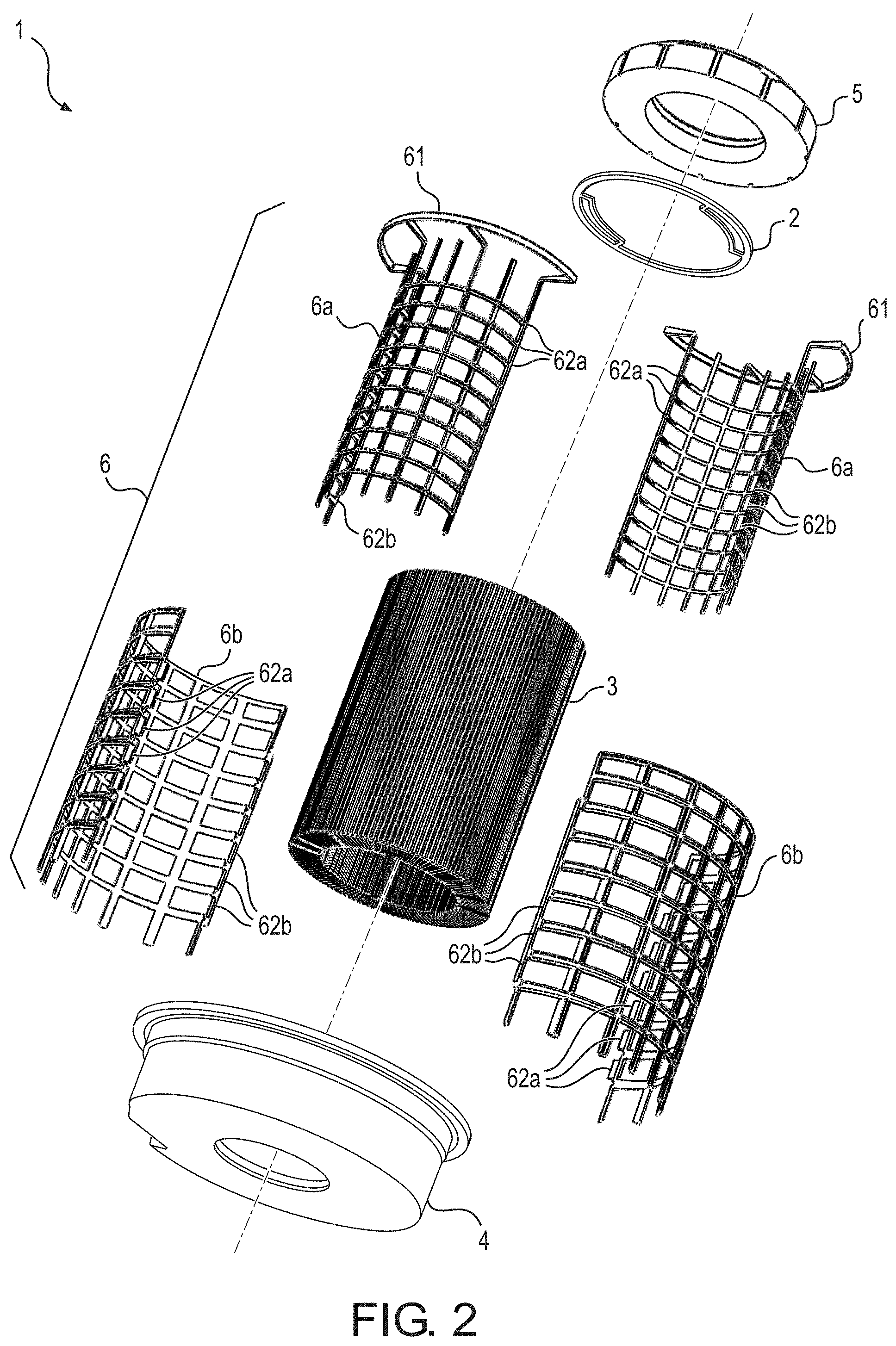 Patent US11772028 Figure 2 – Radial seal filter