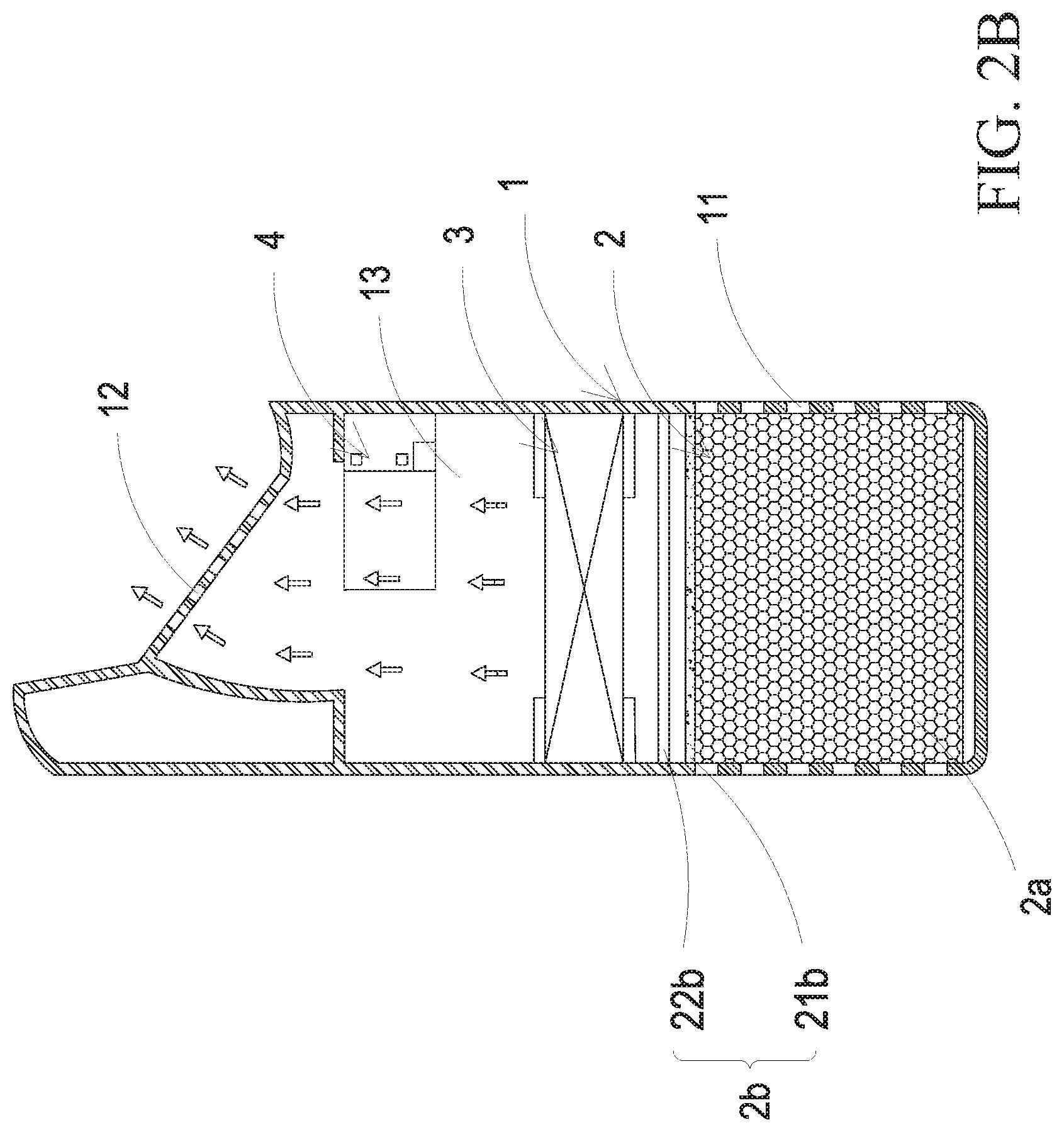 Patent US11772029 Figure 4 – Gas detection and purification device