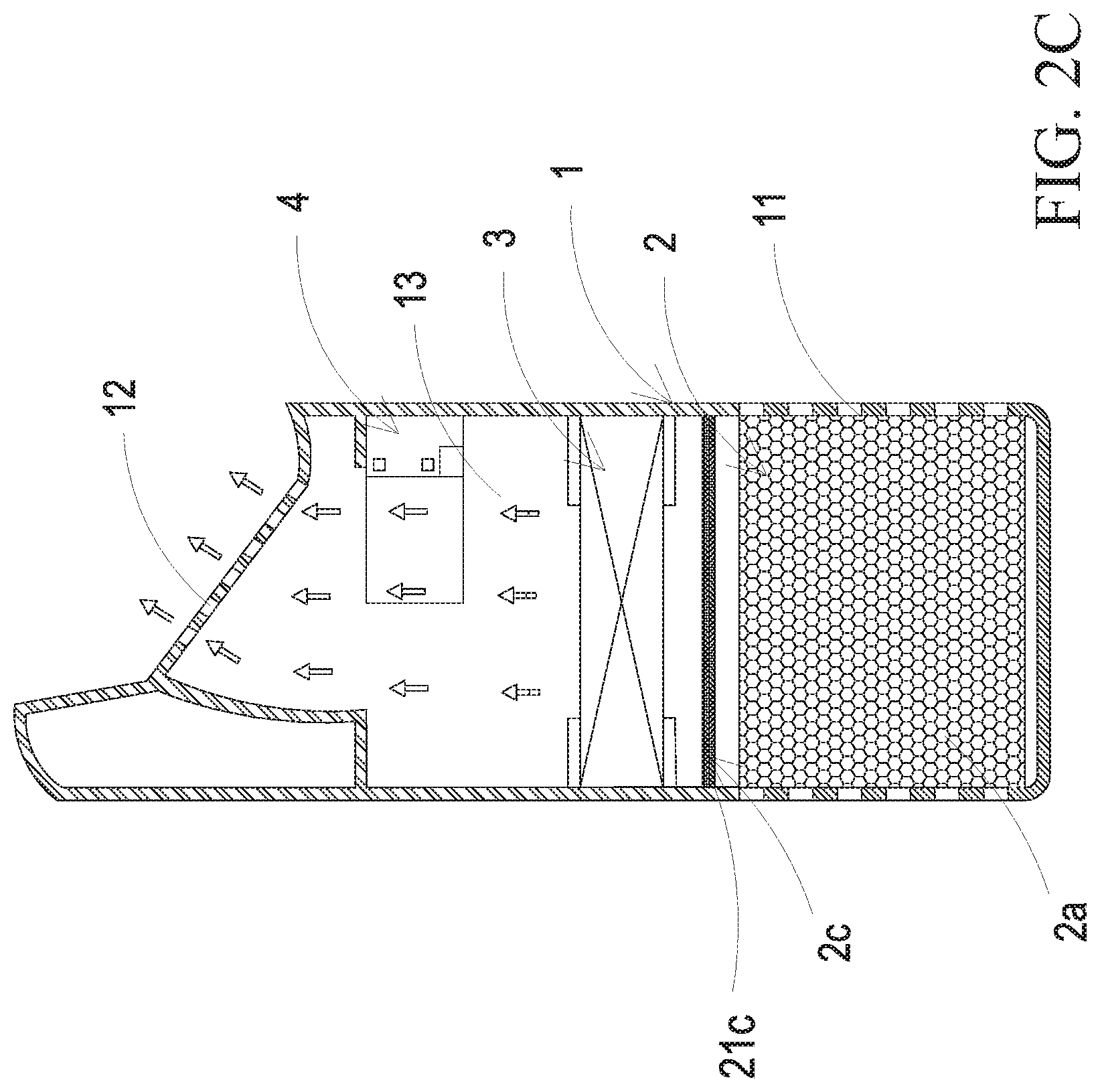 Patent US11772029 Figure 5 – Gas detection and purification device