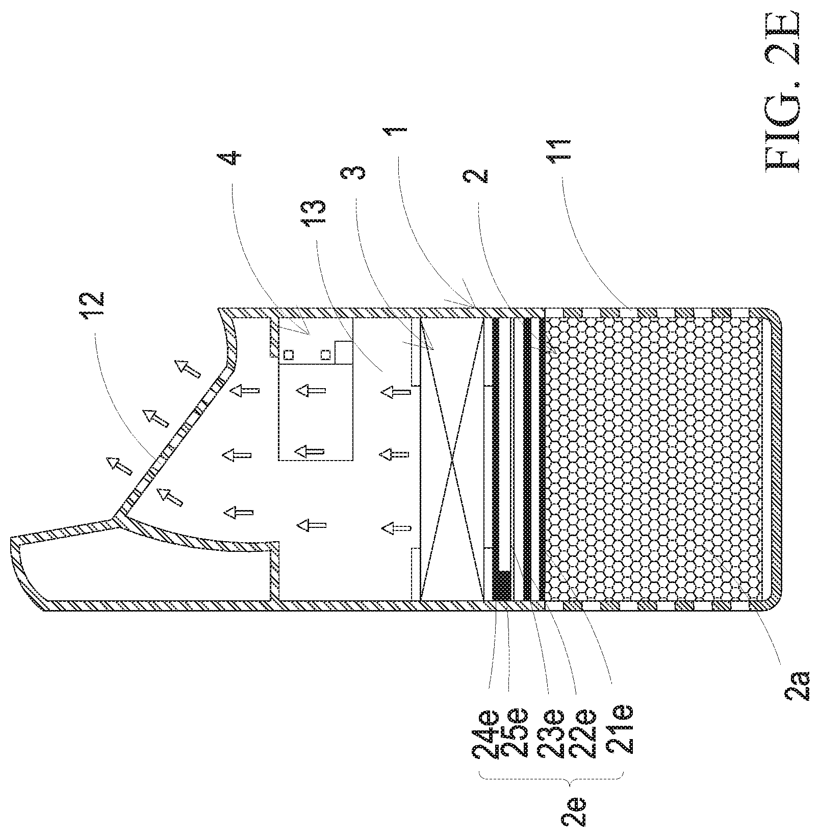 Patent US11772029 Figure 7 – Gas detection and purification device