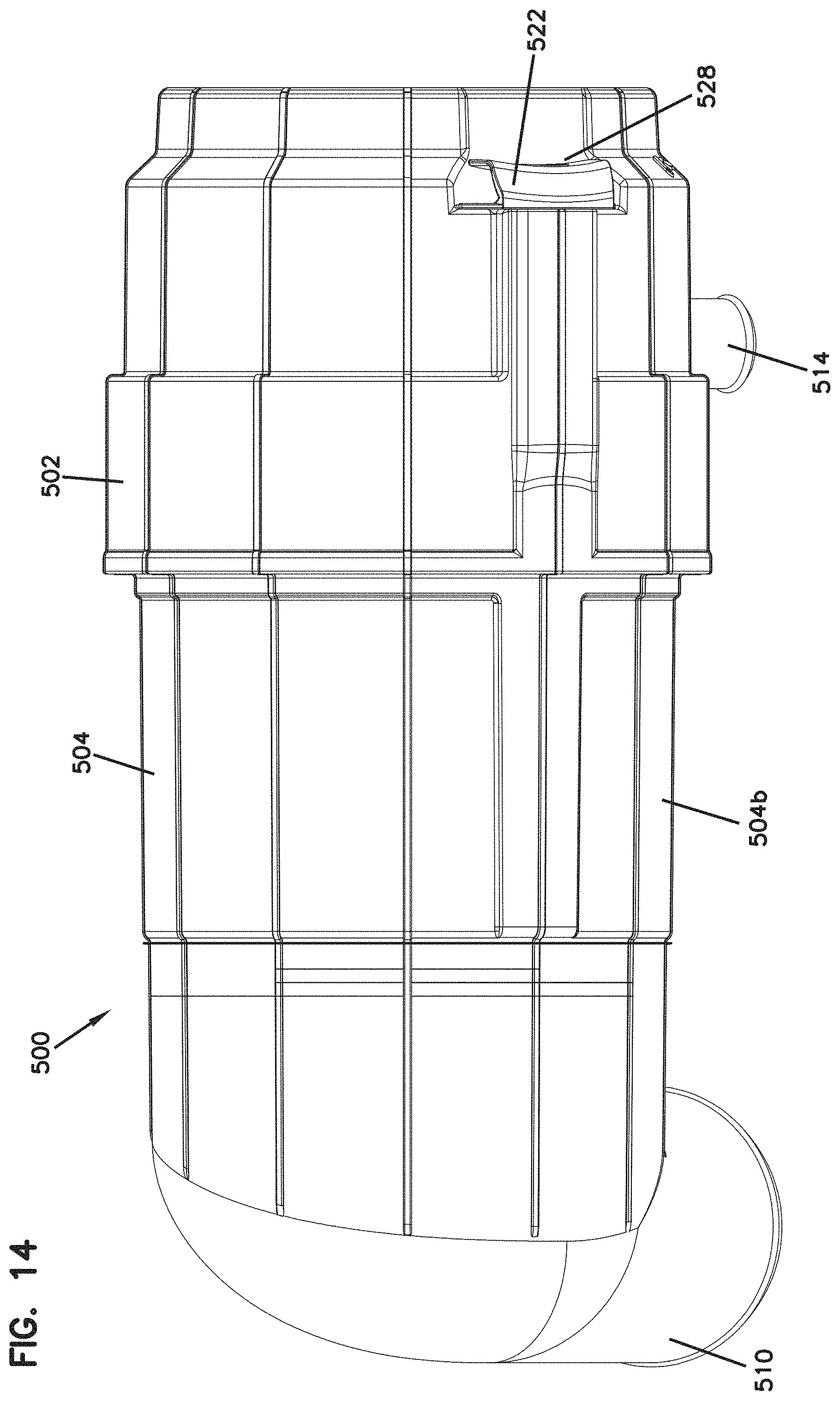 Patent US11772031 Figure 17 – Filter cartridges; air cleaner assemblies; housings; features components; and, methods