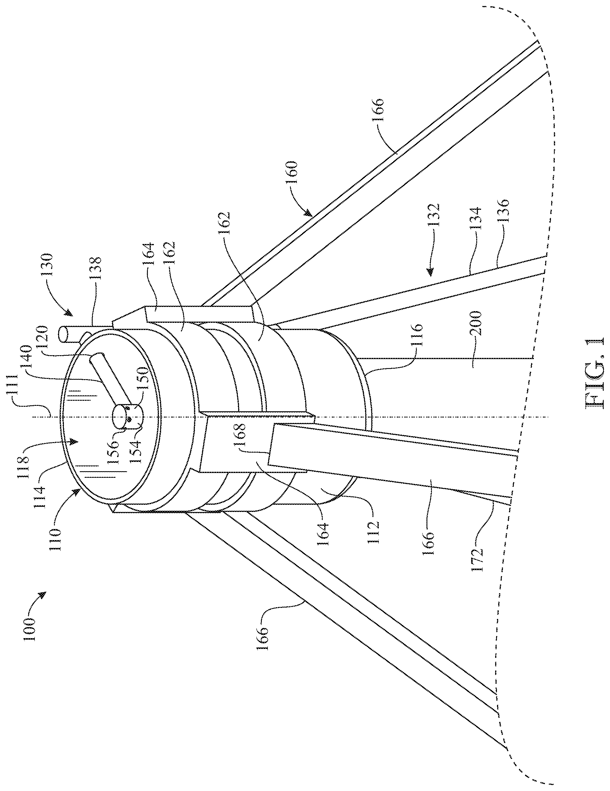 Patent US11772033 Figure 1 – Apparatus and method for reducing pollution emitted by an industrial exhaust source