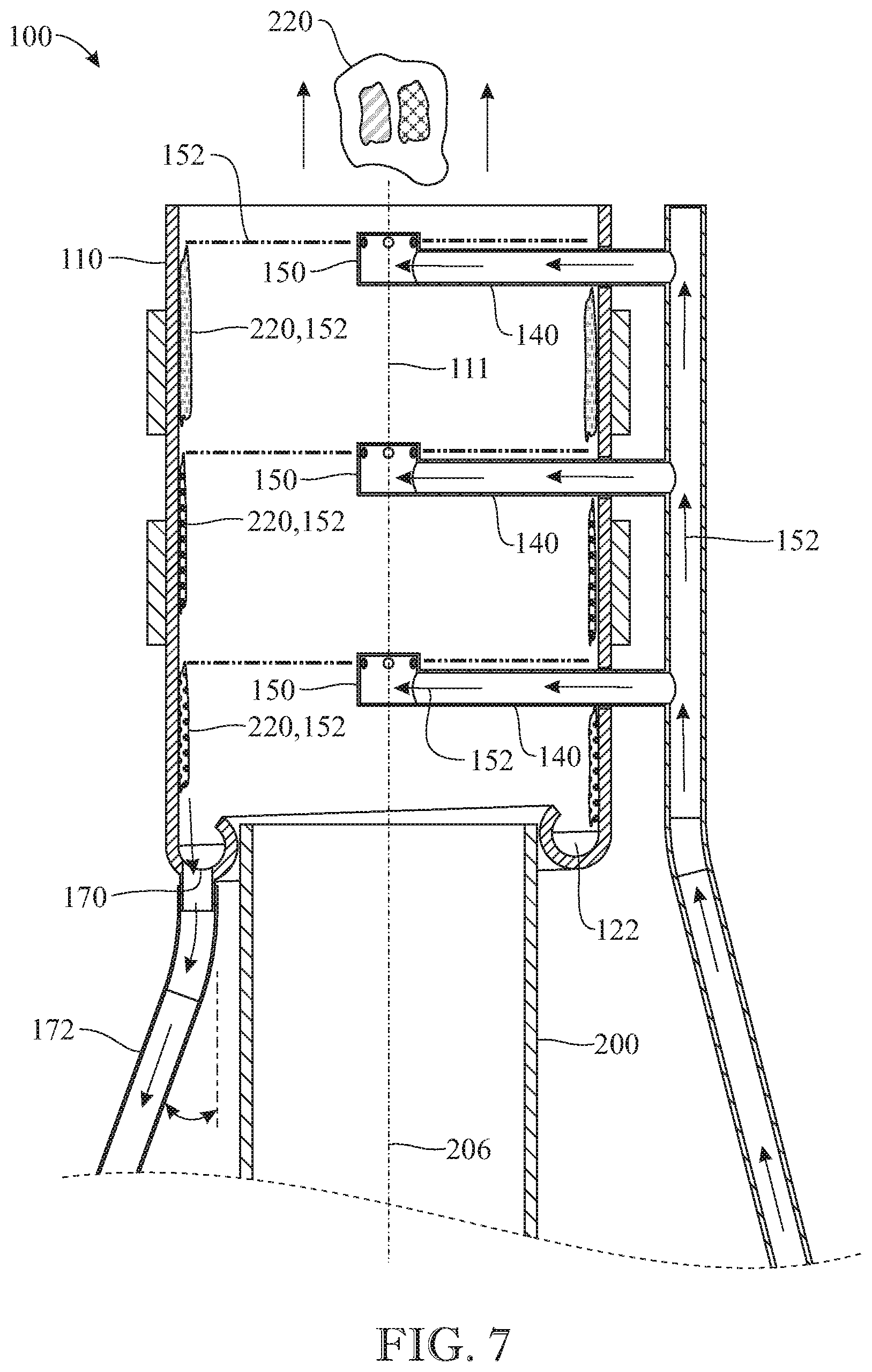 Patent US11772033 Figure 7 – Apparatus and method for reducing pollution emitted by an industrial exhaust source