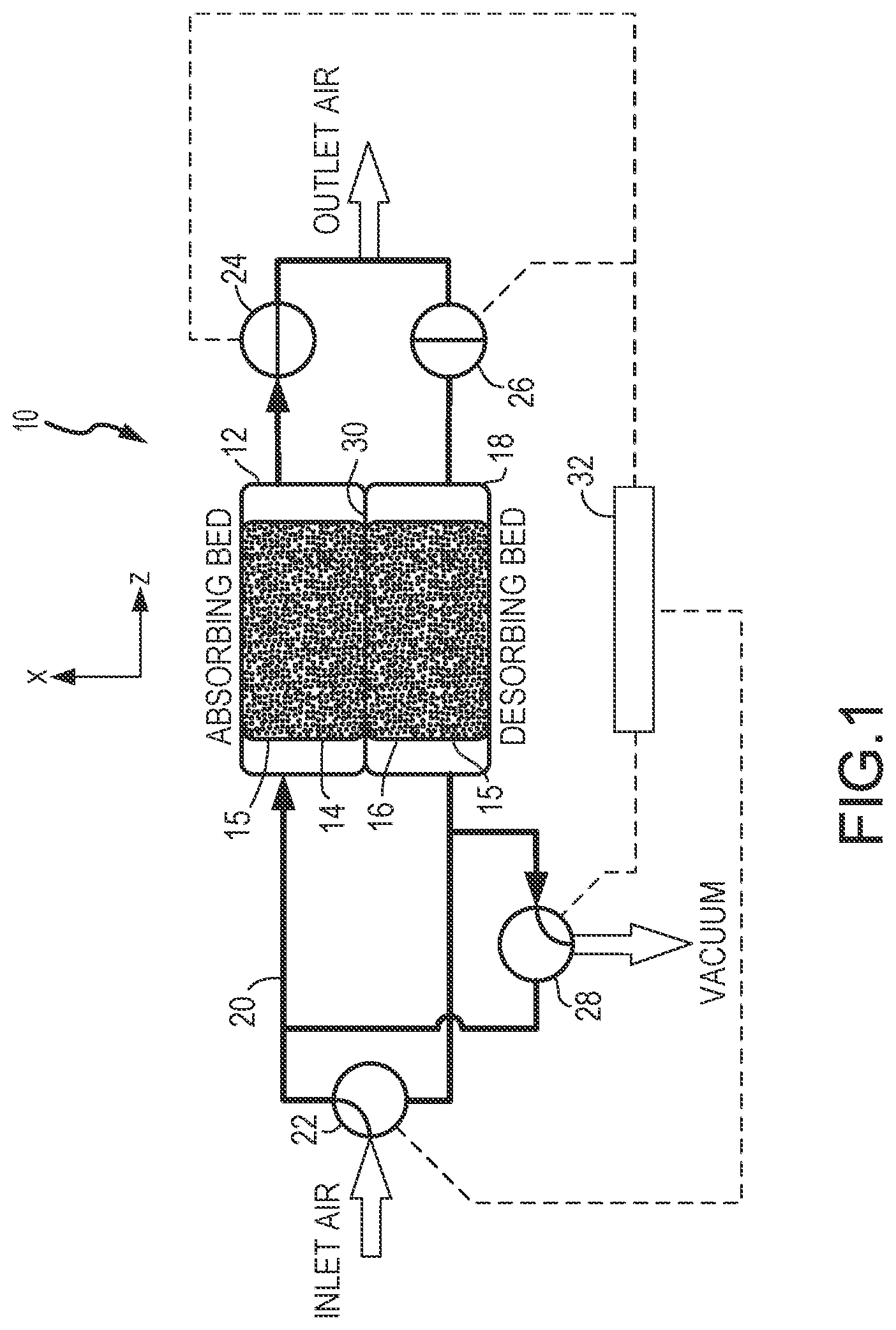 Patent US11772043 Figure 1 – Additively manufactured carbon dioxide scrubber