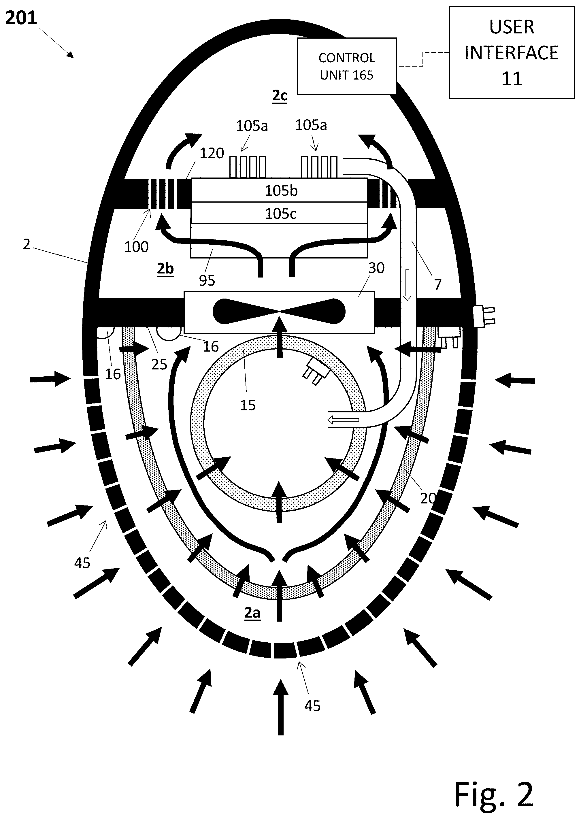 Patent US11772045 Figure 2 – Air purifier apparatus