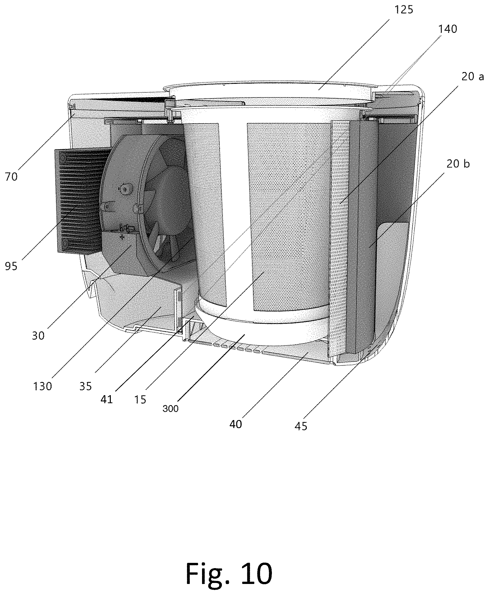 Patent US11772045 Figure 7 – Air purifier apparatus