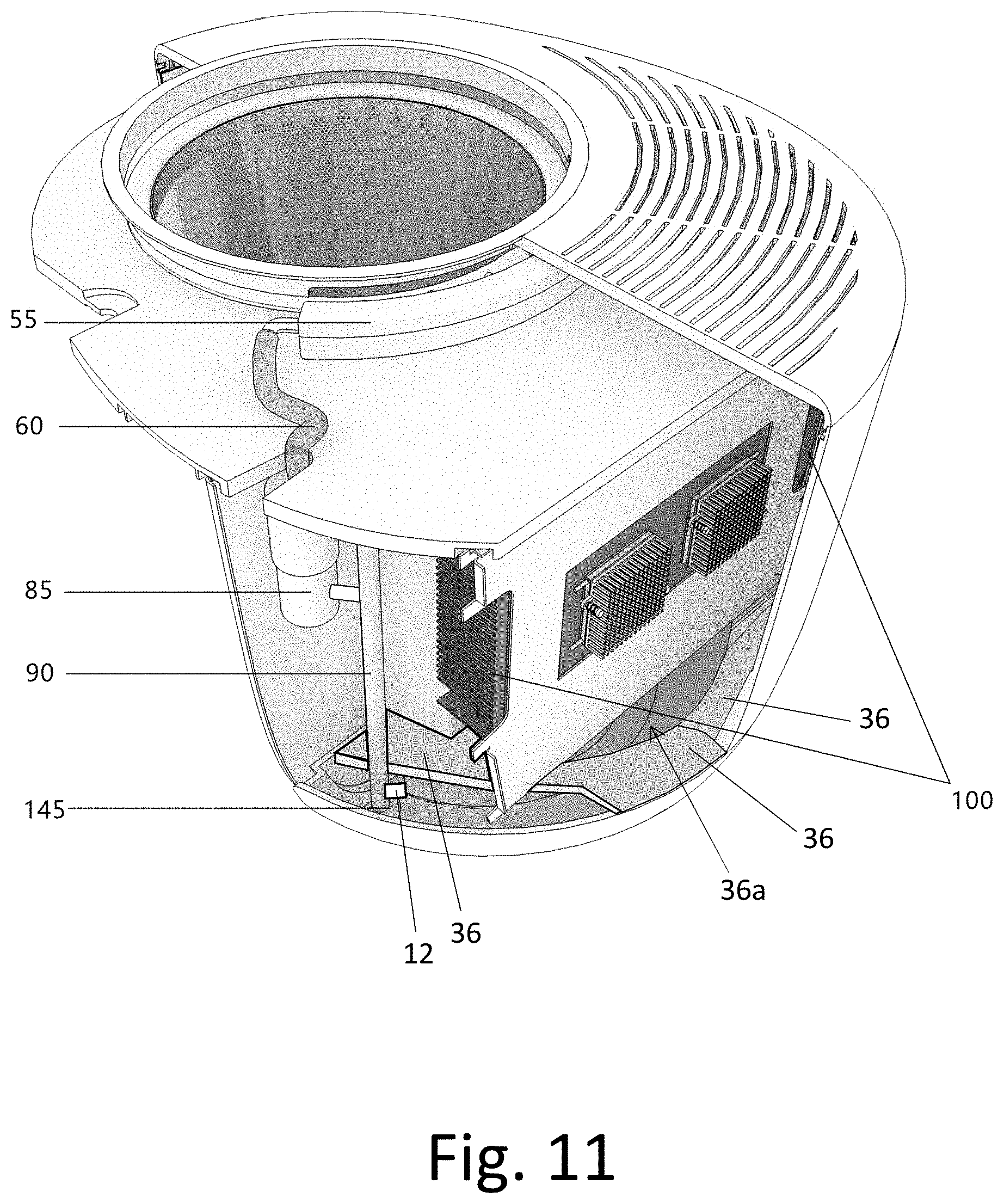 Patent US11772045 Figure 8 – Air purifier apparatus