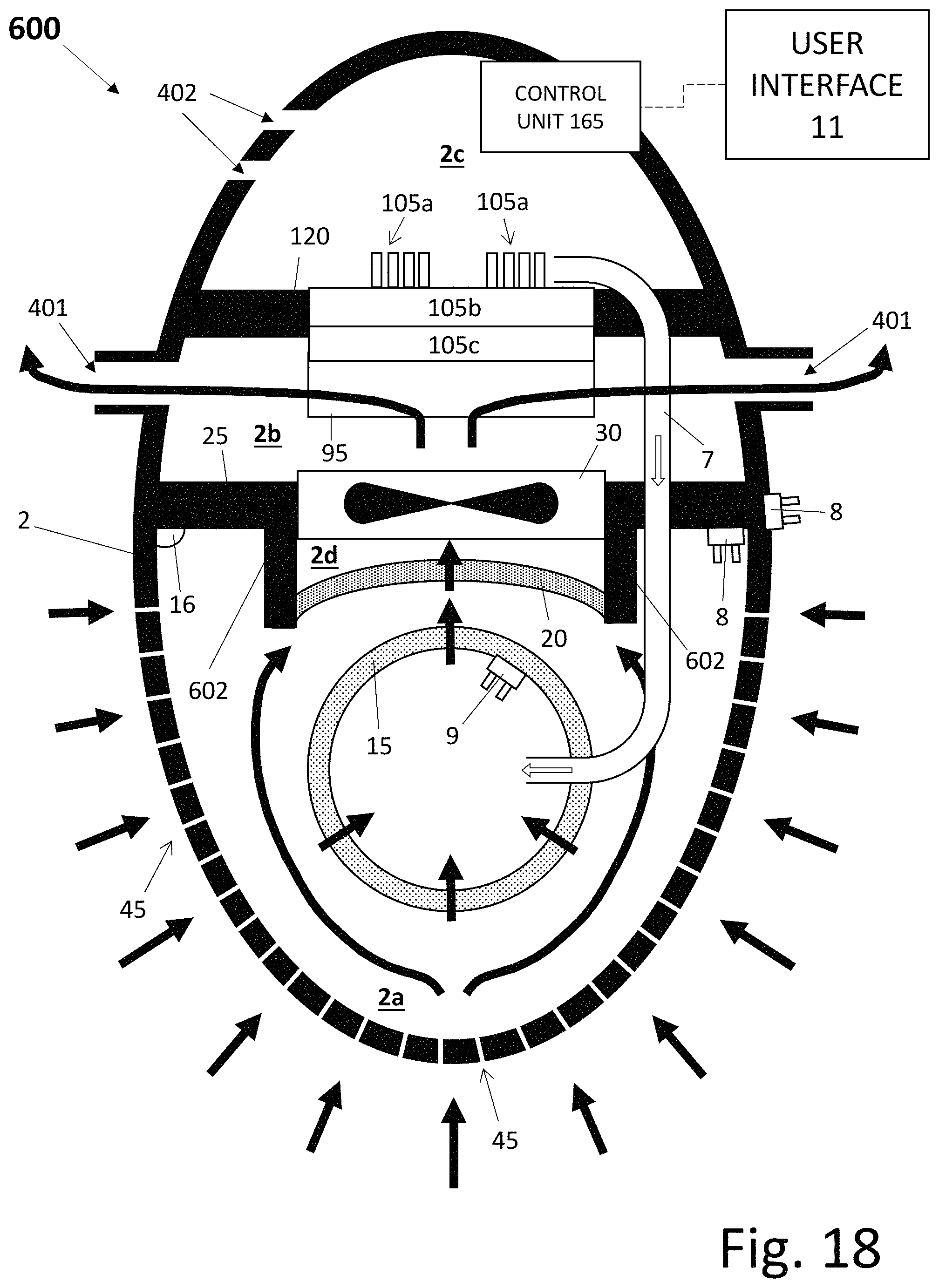 Patent US11772045 Figure 16 – Air purifier apparatus