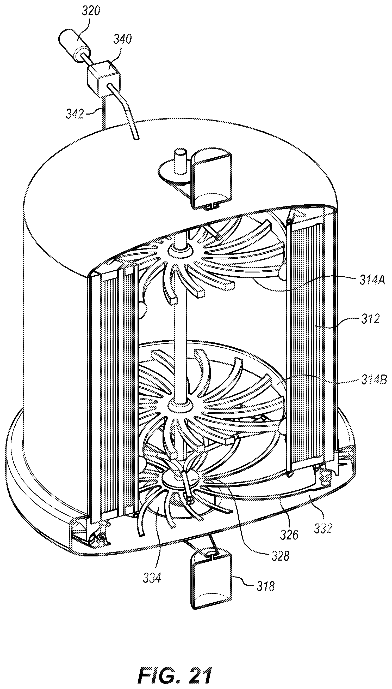 Patent US11772047 Figure 20 – Reverse osmosis centrifuge