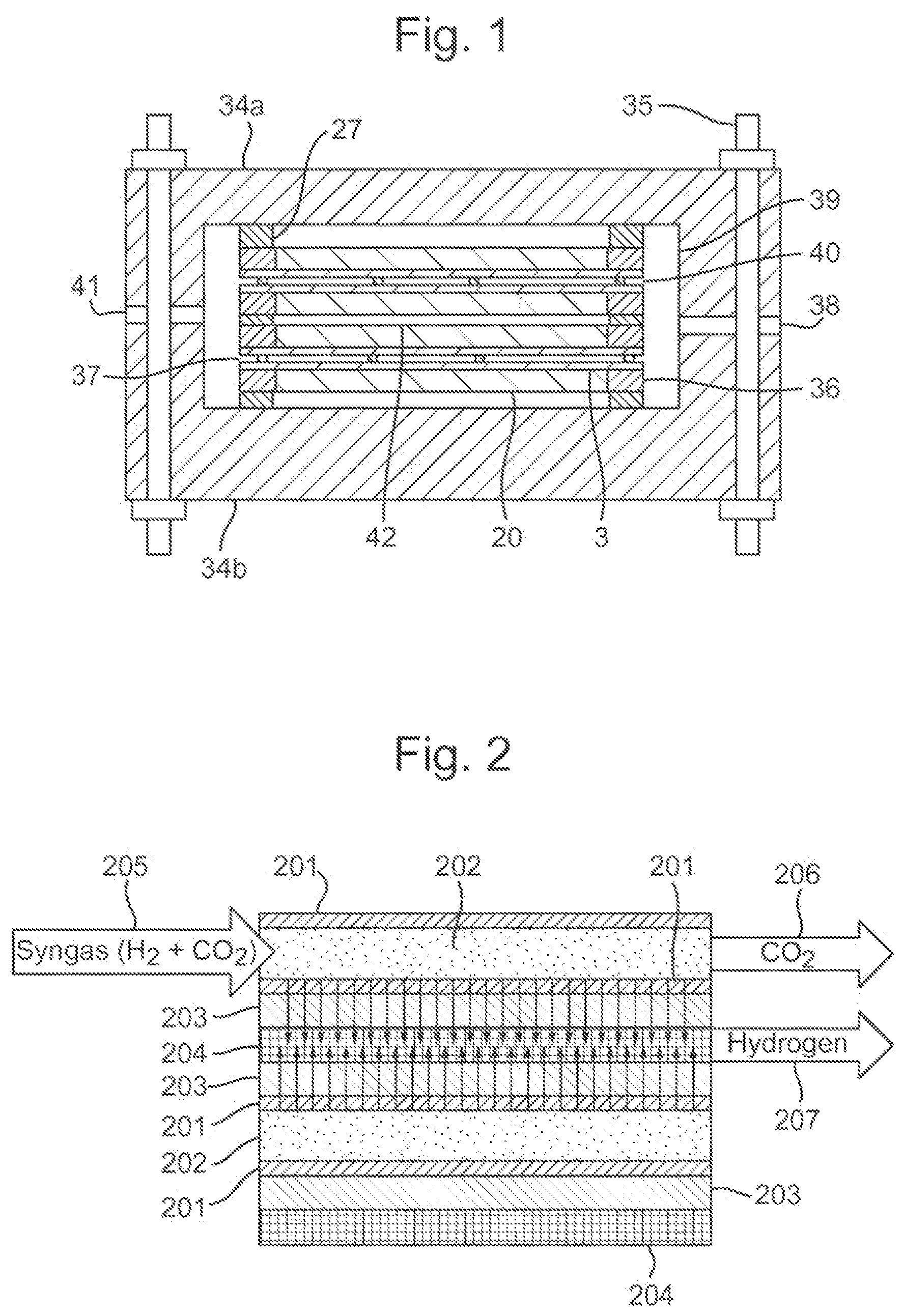 Patent US11772049 — Gas separation device — Figure 1