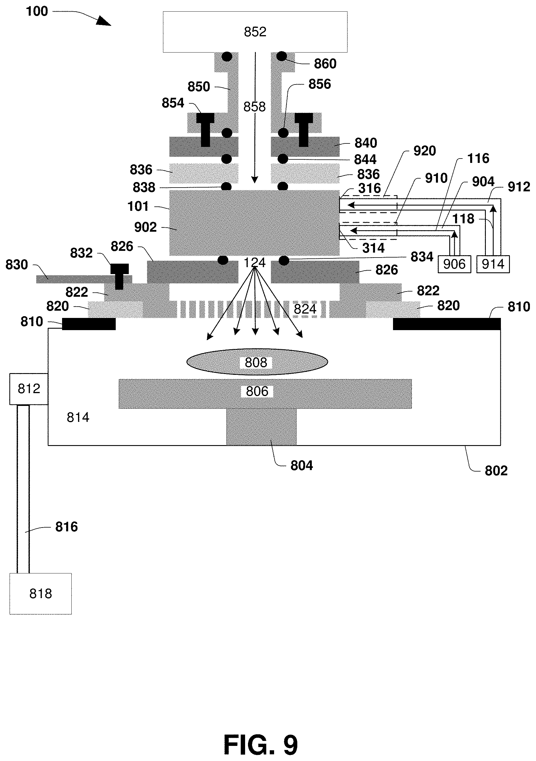 Patent US11772058 Figure 6 – Gas mixing system for semiconductor fabrication