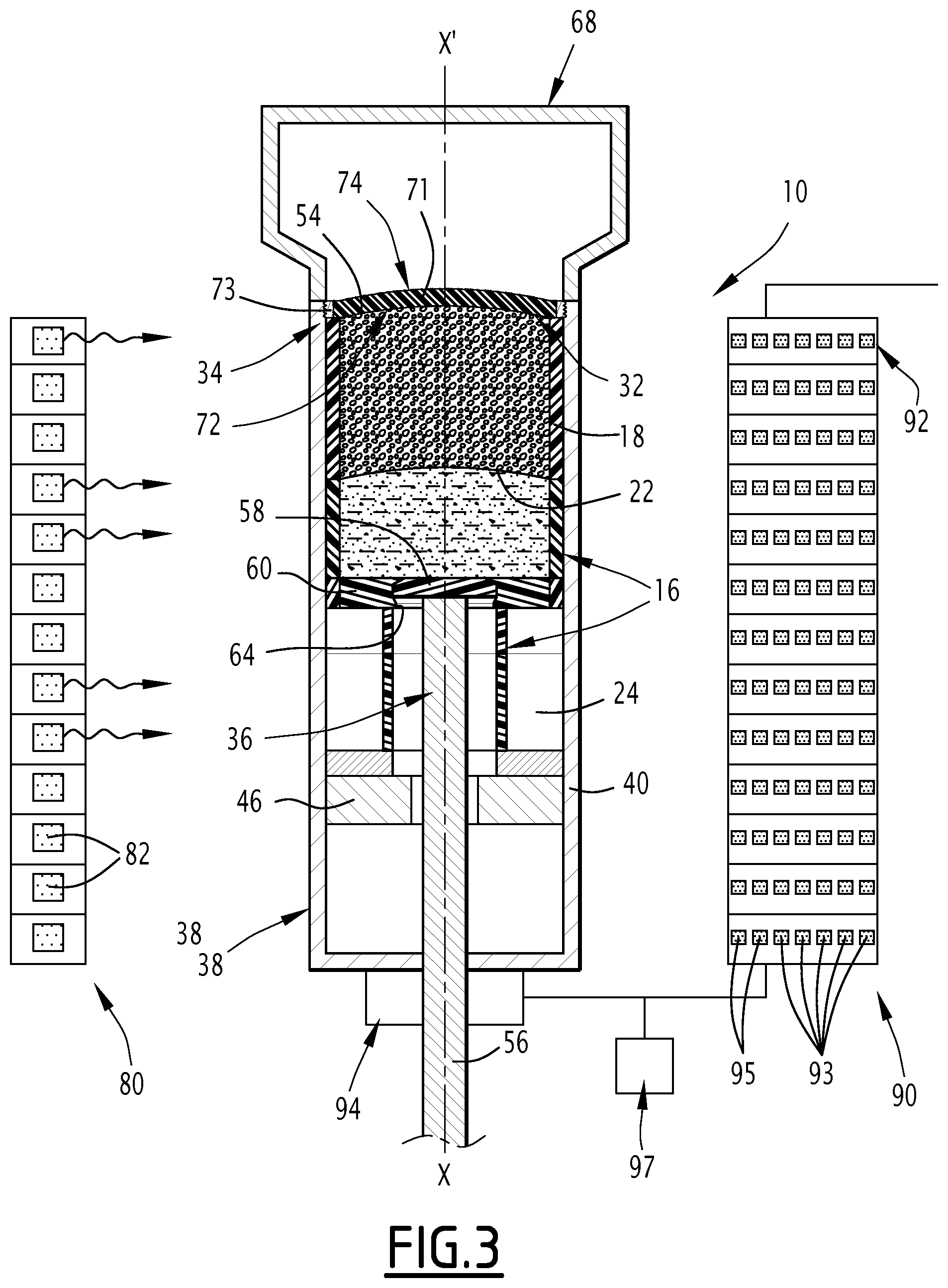 Patent US11772060 Figure 3 – Device for preparing a cosmetic composition, set of capsules and associated preparation process