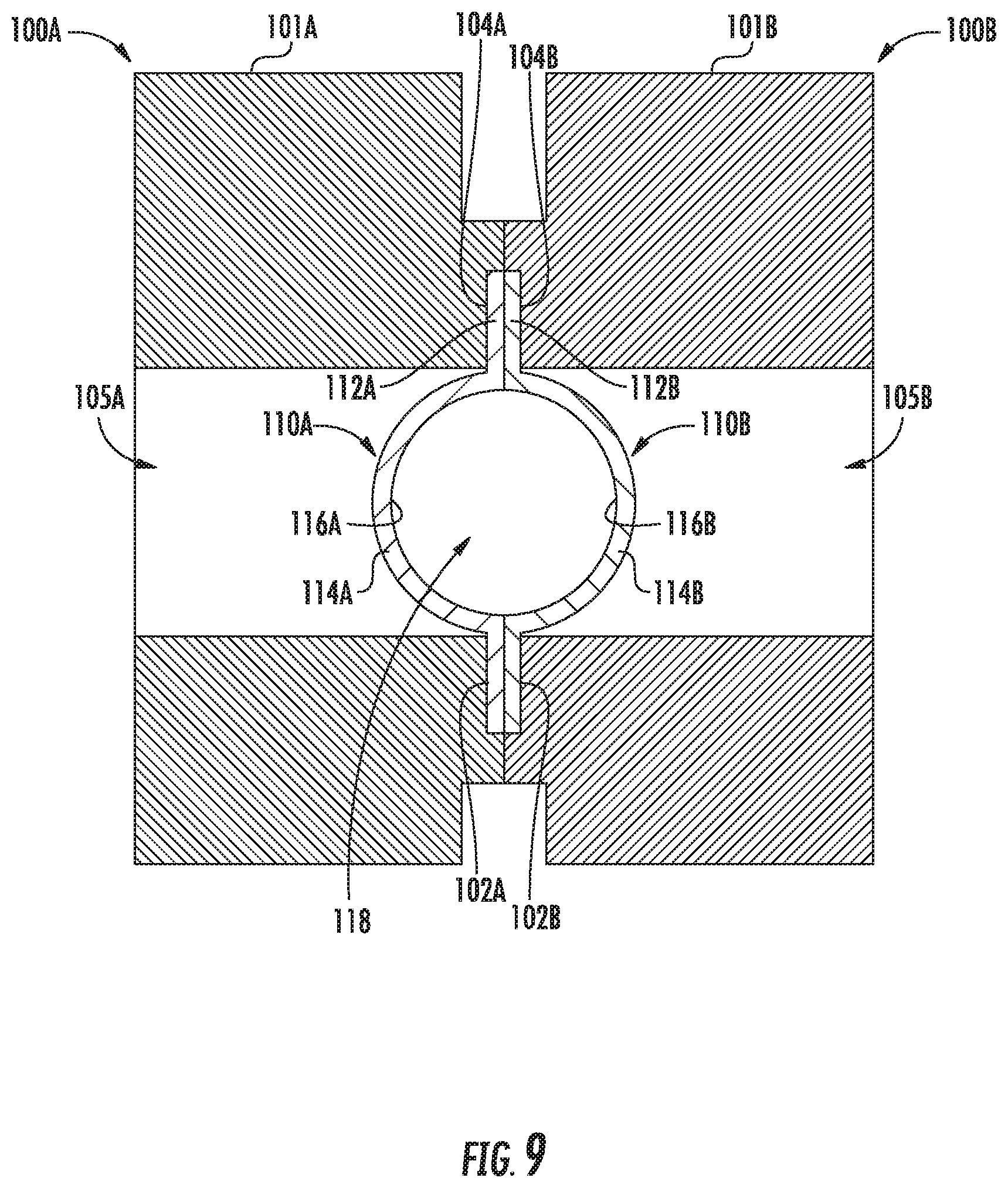 Patent US11772092 Figure 7 – Biaxially oriented thermoplastic pipette, and method and apparatus for forming same