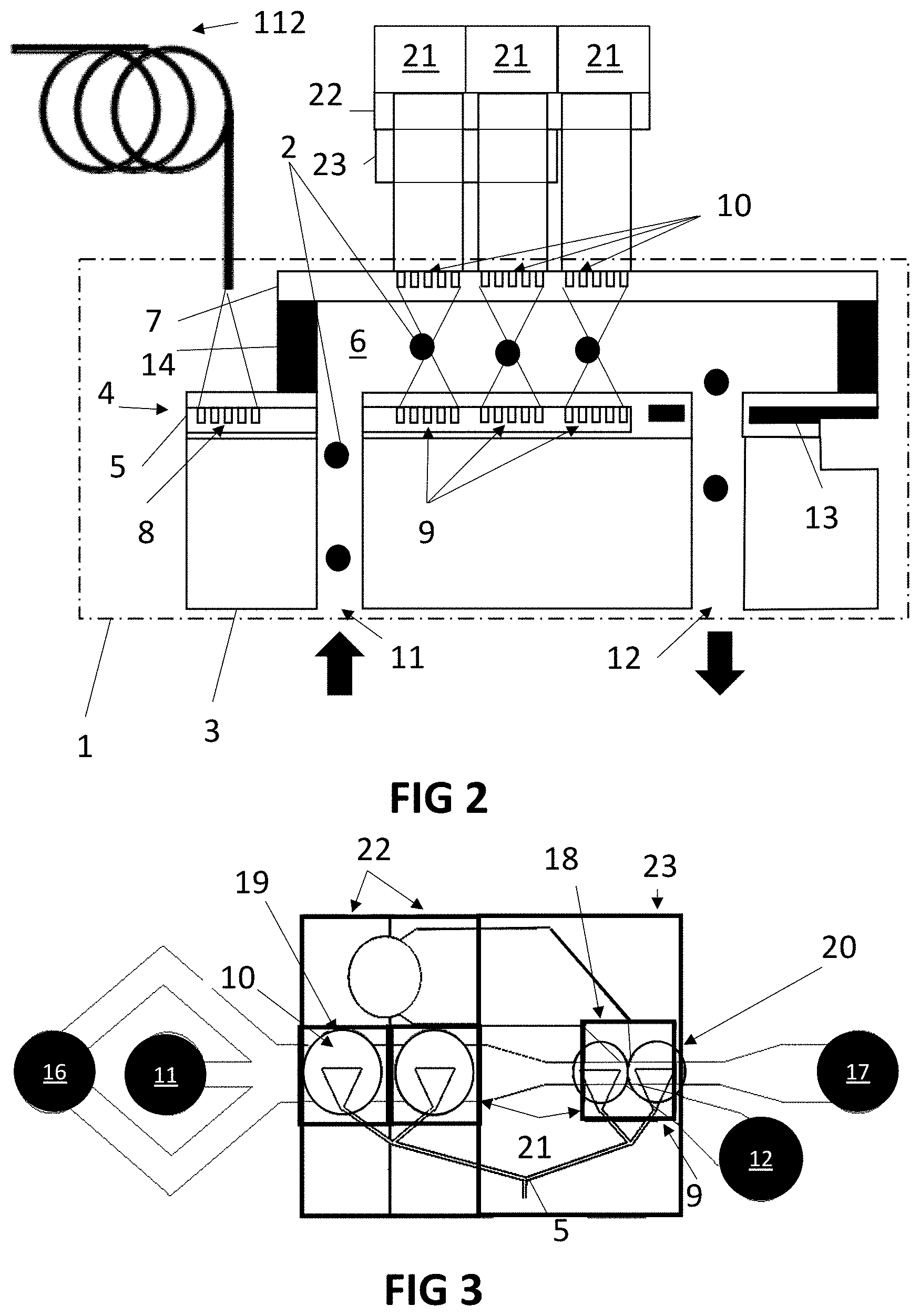 Patent US11772095 Figure 2 – Microfluidic routing