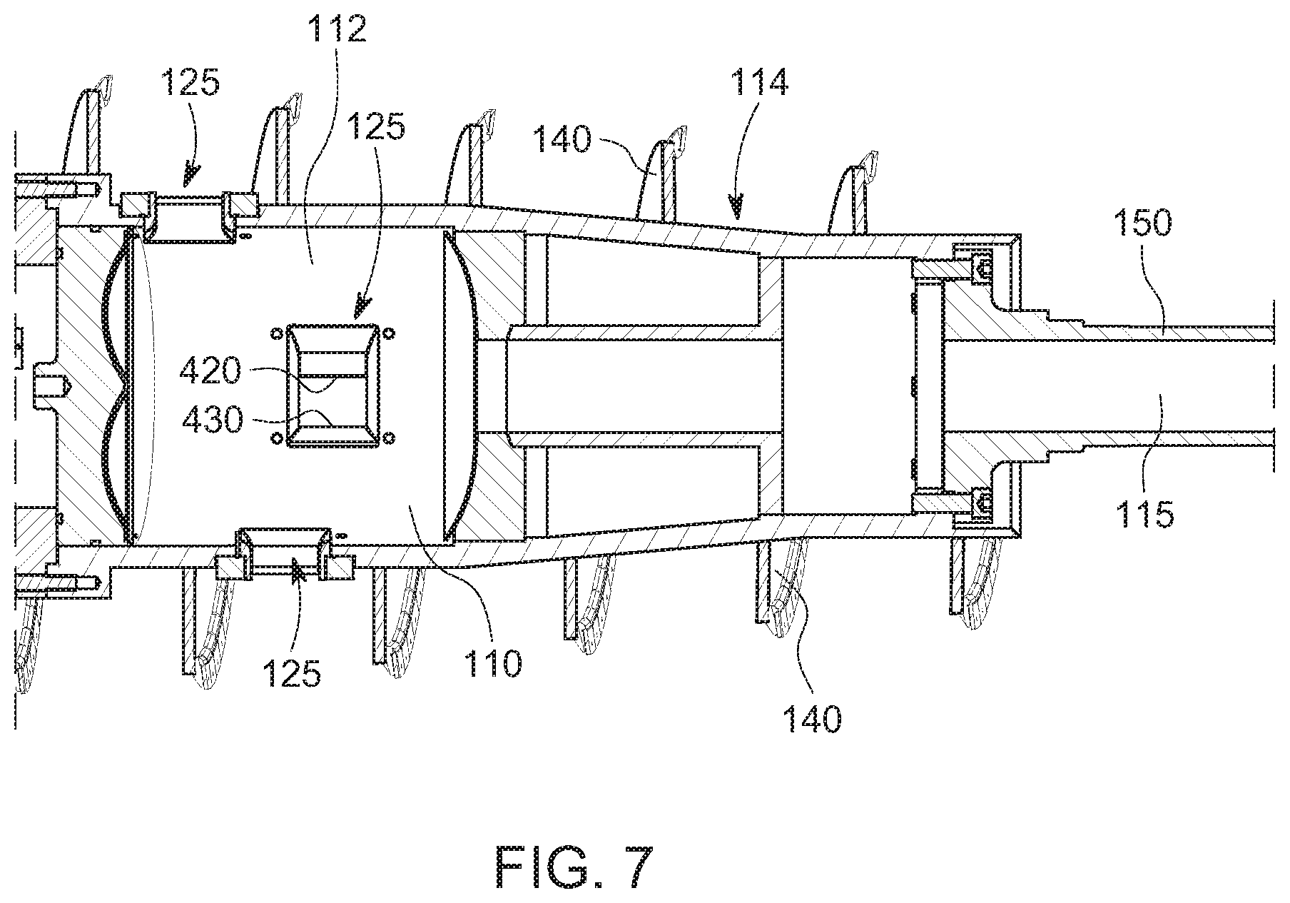 Patent US11772104 Figure 7 – Decanter centrifuge nozzle