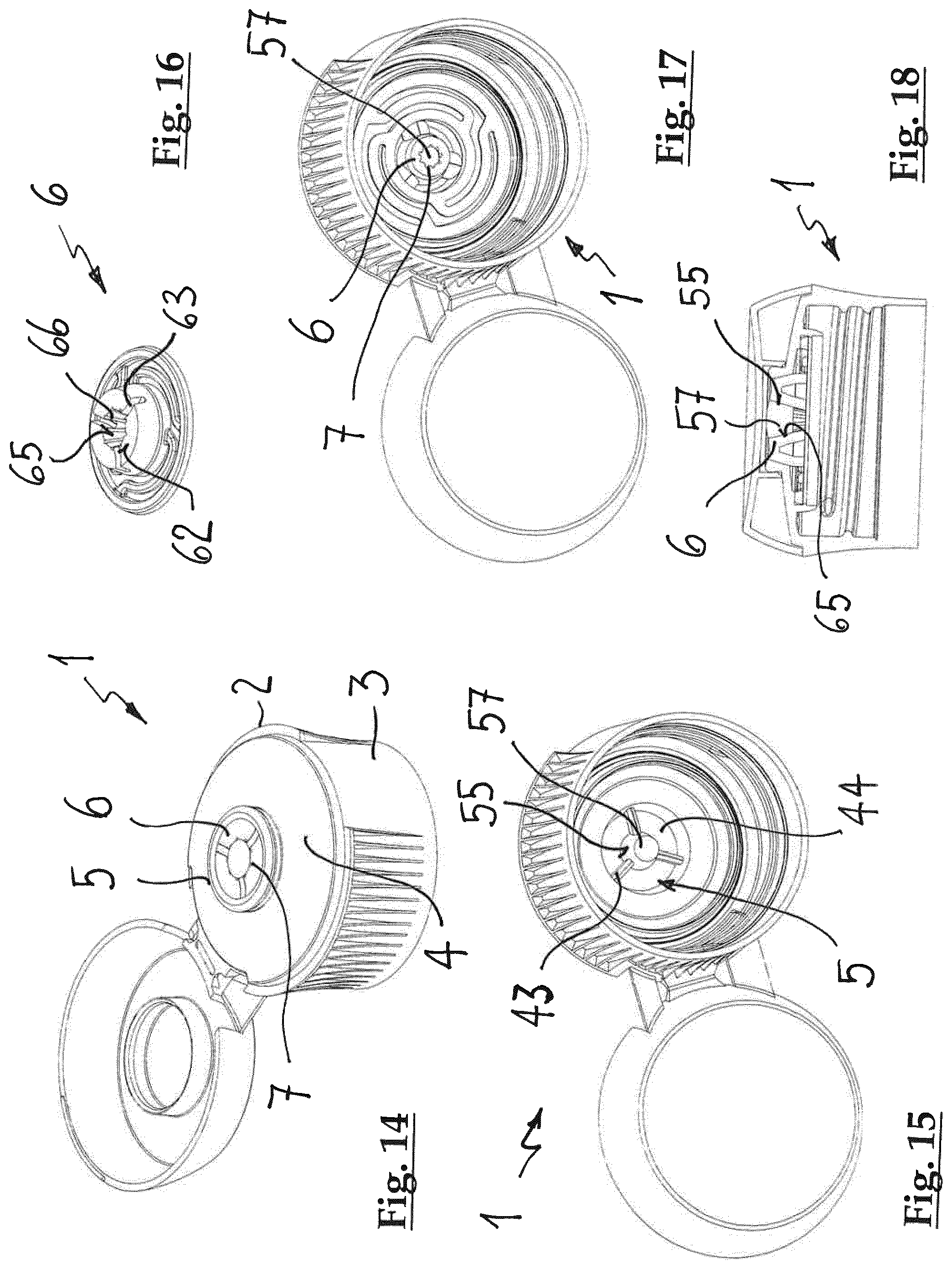 Patent US11772105 Figure 4 – Spray attachment for bringing out fluid substances in a jet-like manner