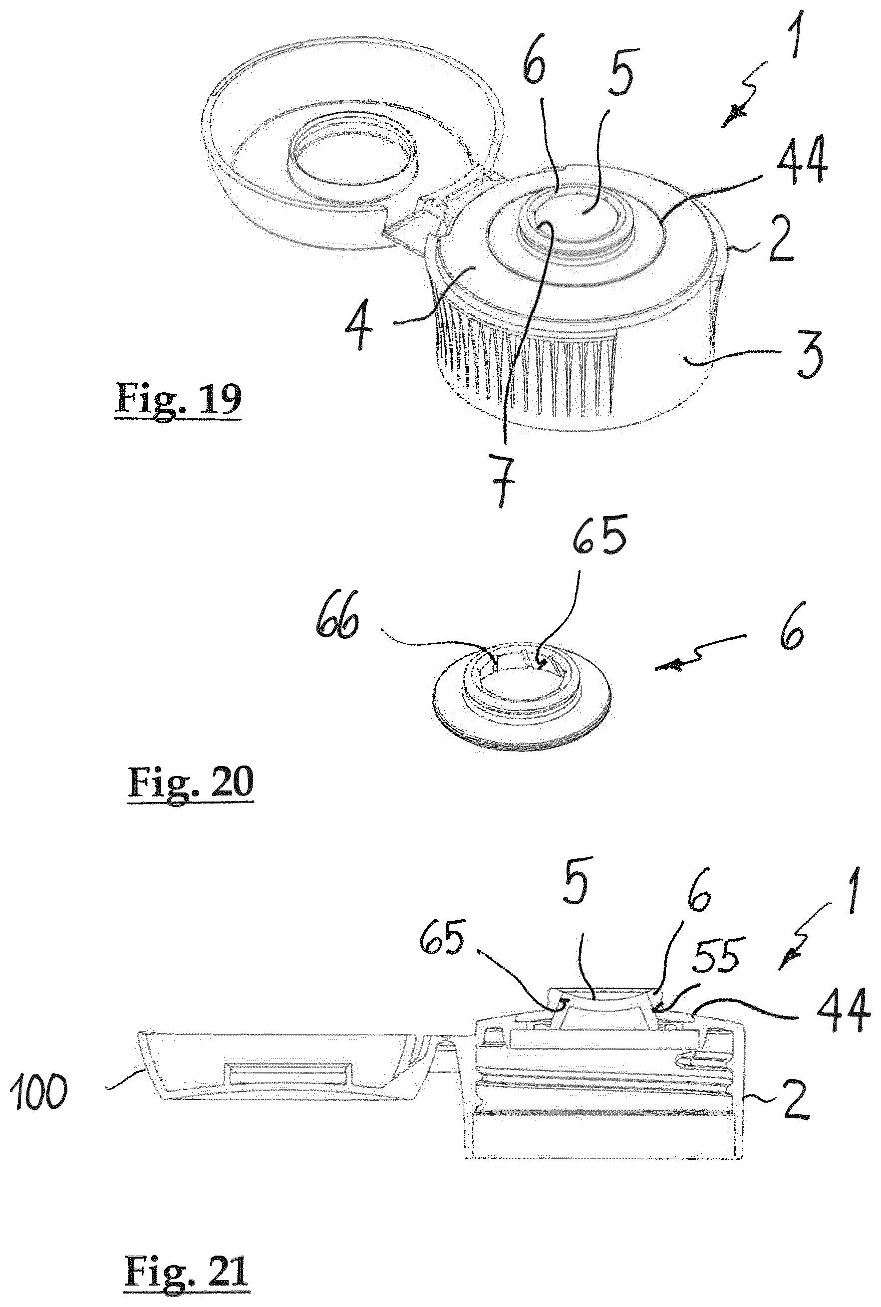 Patent US11772105 Figure 5 – Spray attachment for bringing out fluid substances in a jet-like manner