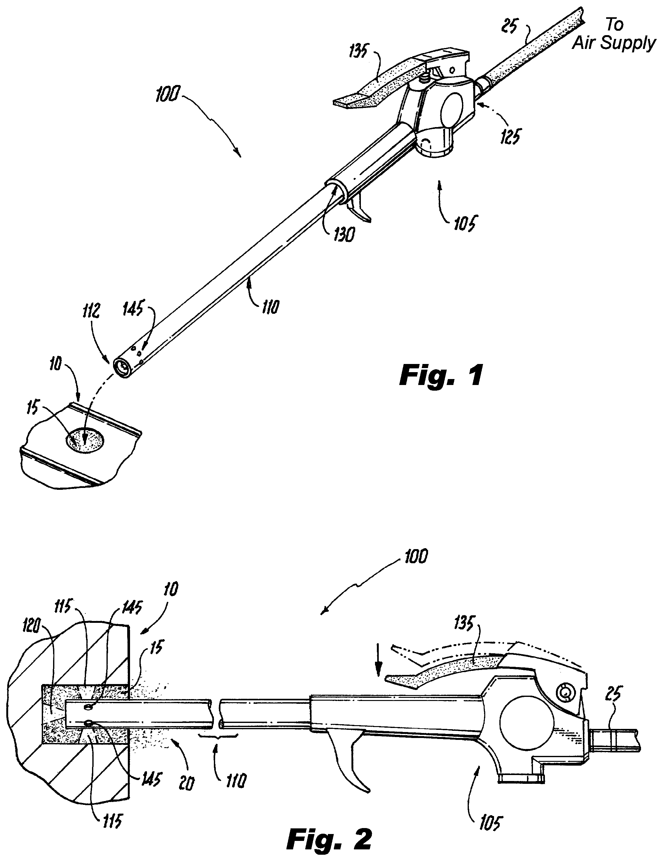 Patent US11772106 — Vented nozzle for air blow gun — Figure 1