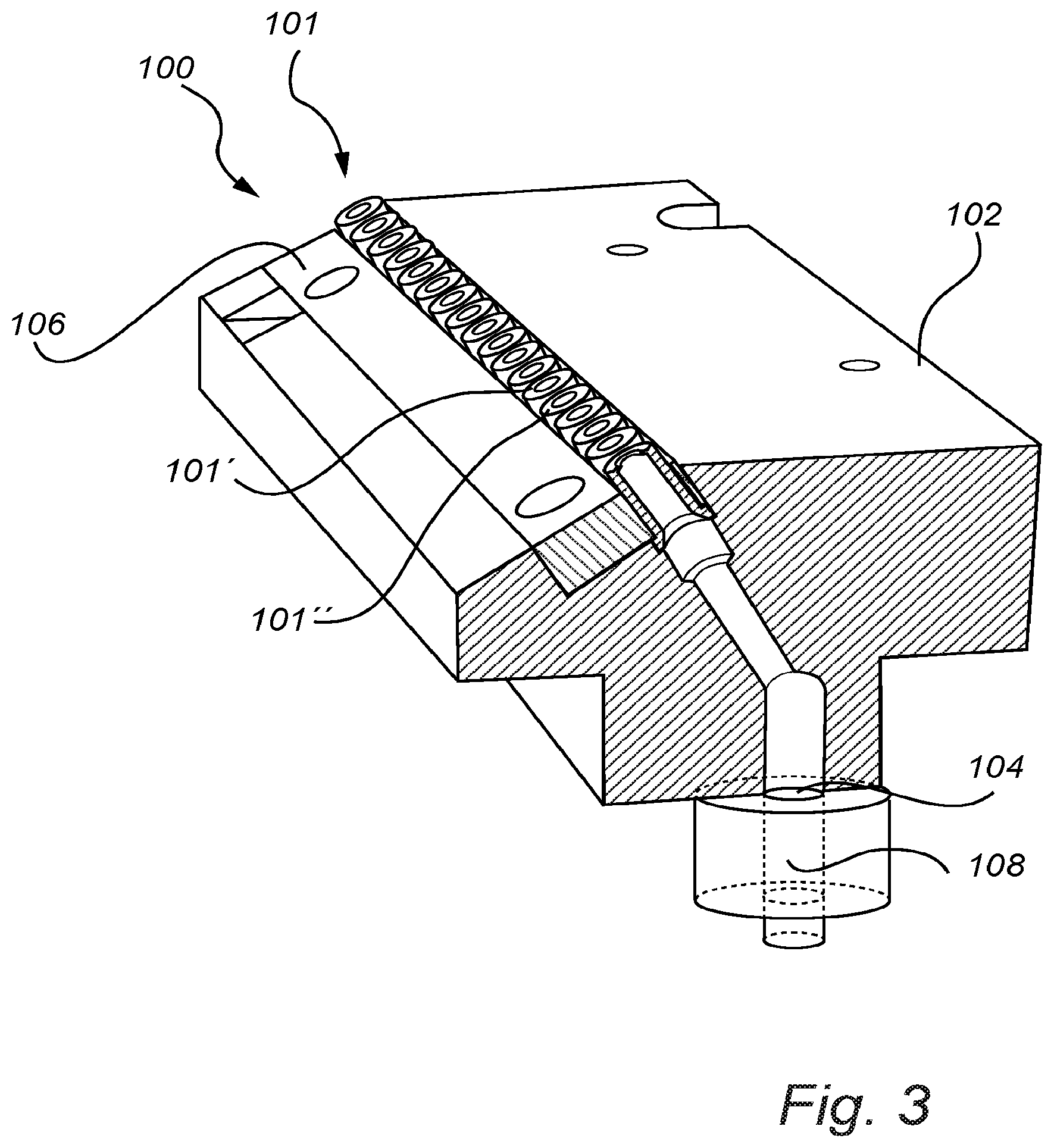 Patent US11772107 Figure 4 – Nozzle device and system for sorting objects