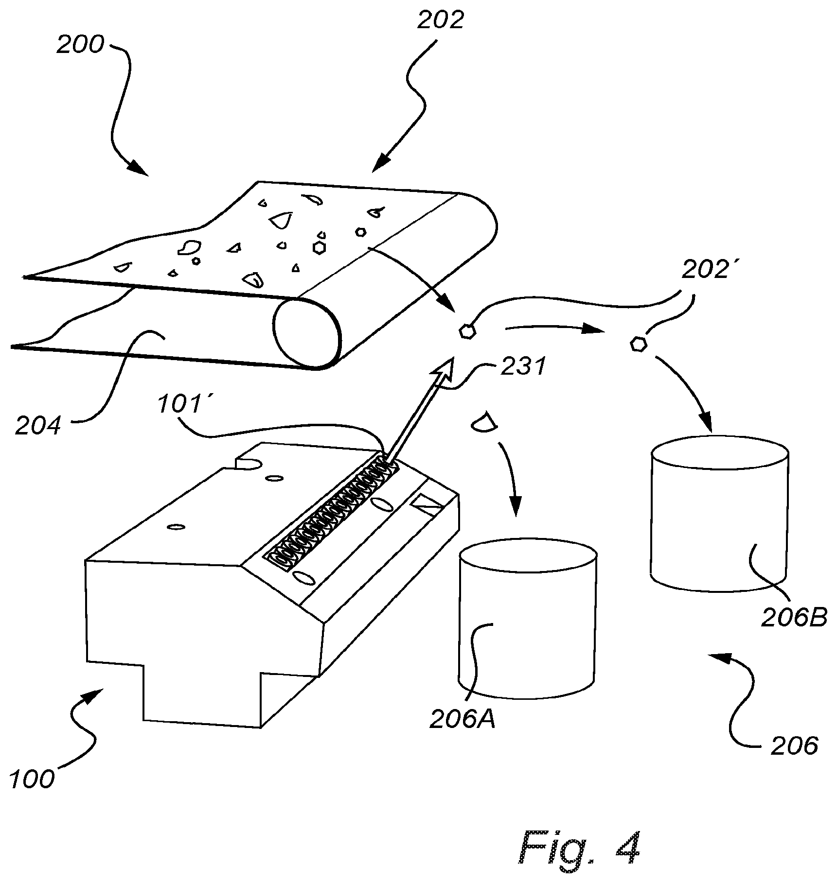Patent US11772107 Figure 5 – Nozzle device and system for sorting objects