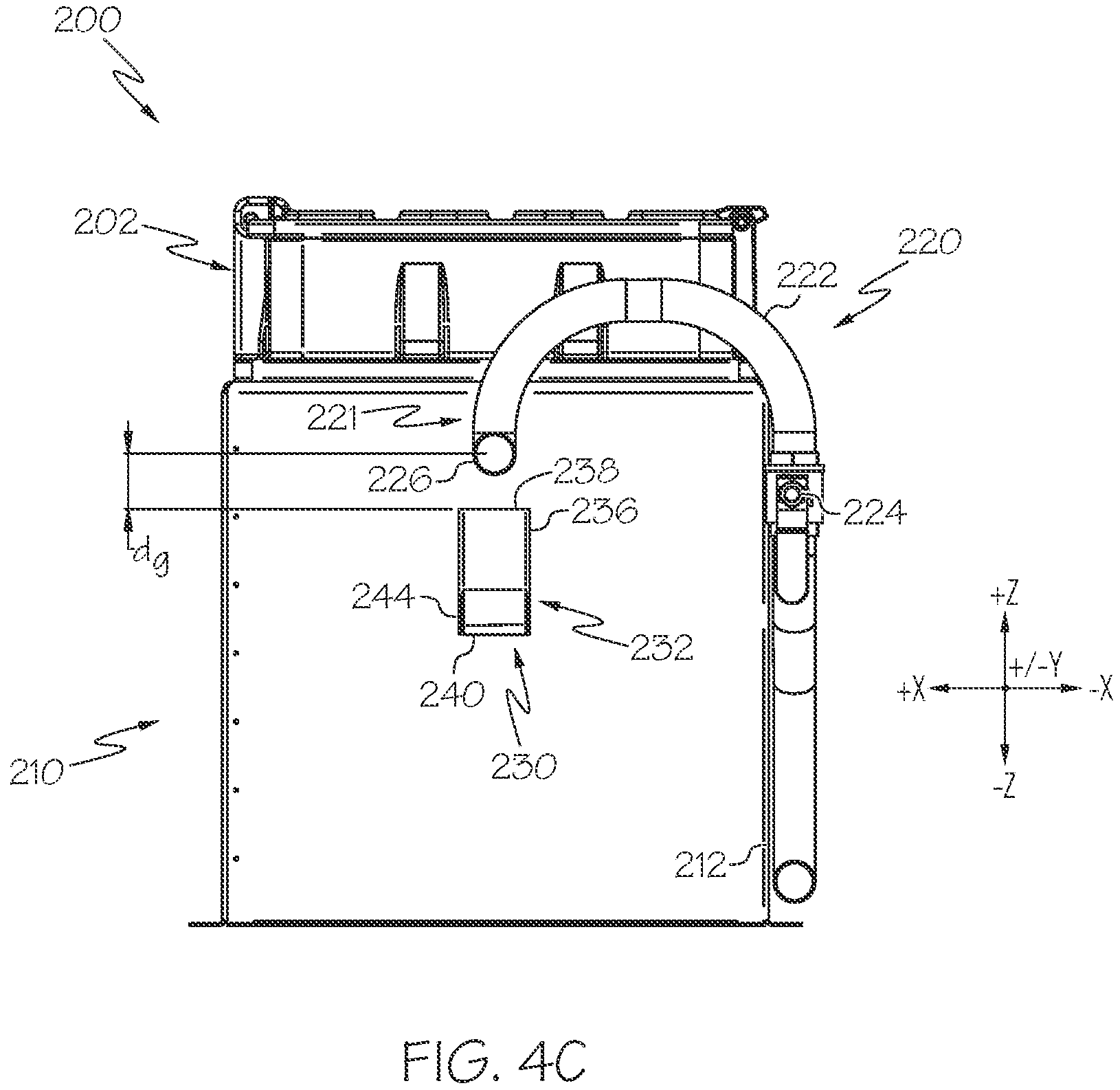 Patent US11772108 Figure 5 – Infeed chutes for material application machines