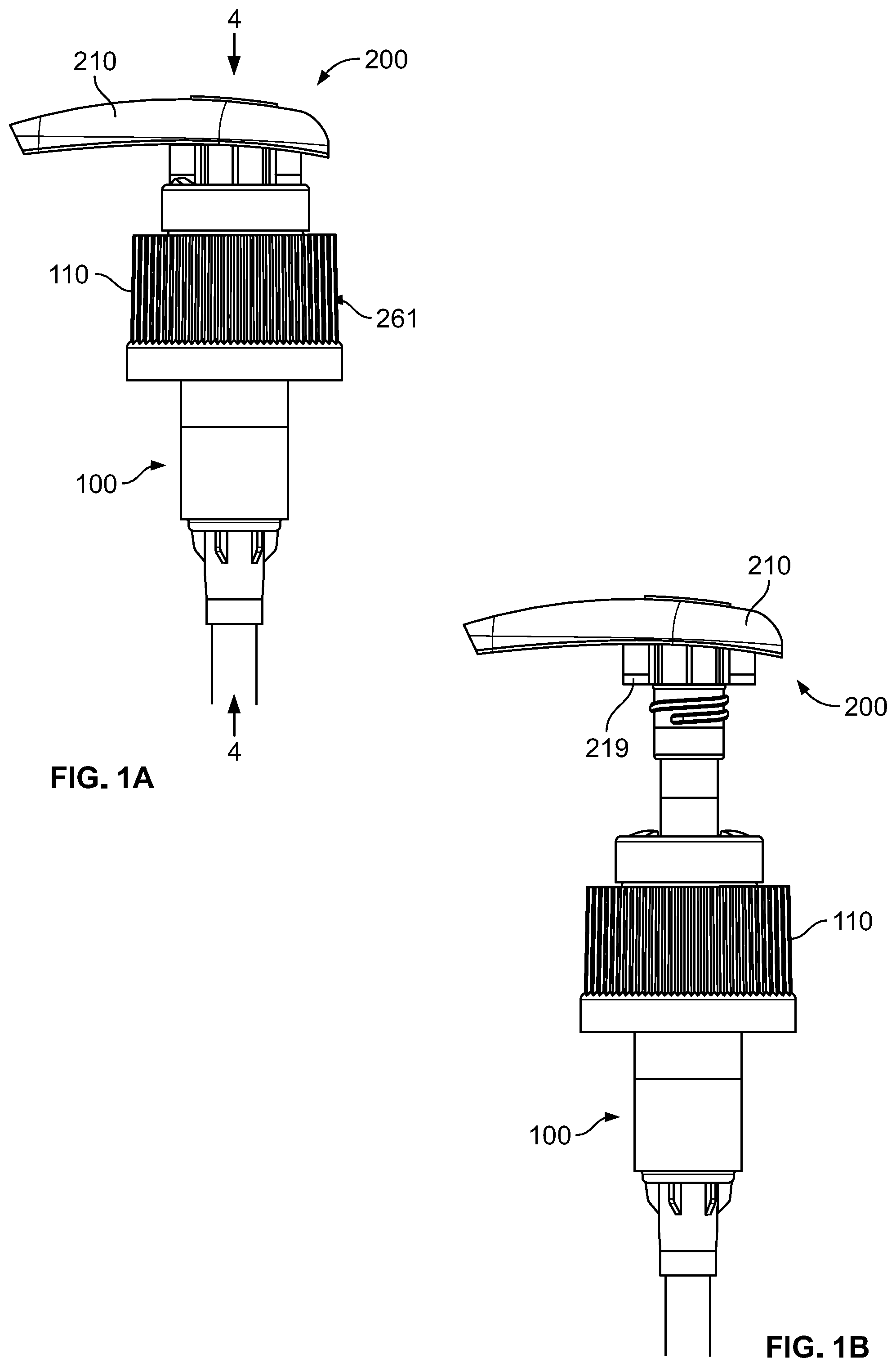 Patent US11772112 Figure 1 – Down-locked pump with chaplet vent and beaded seal