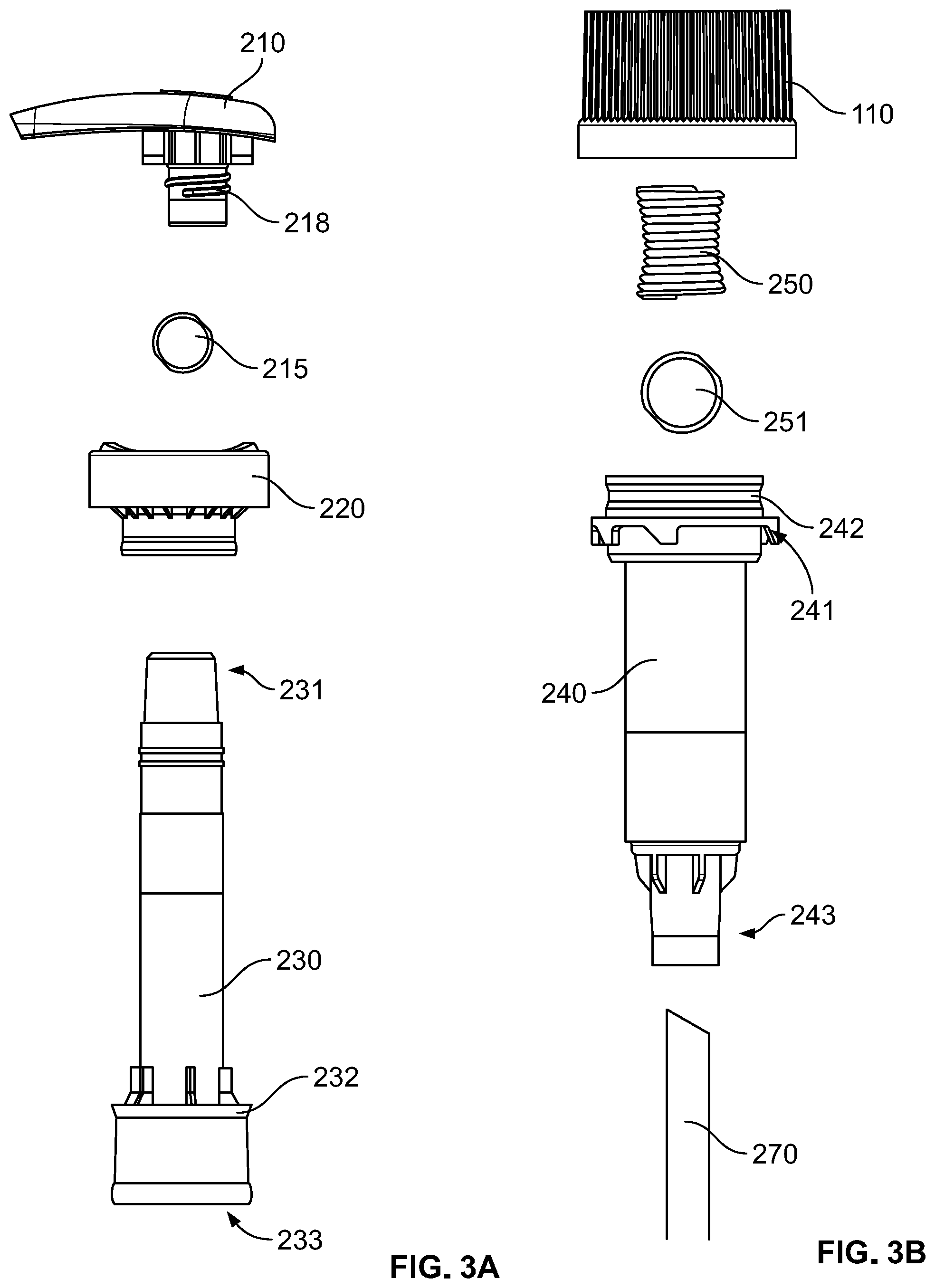 Patent US11772112 Figure 3 – Down-locked pump with chaplet vent and beaded seal
