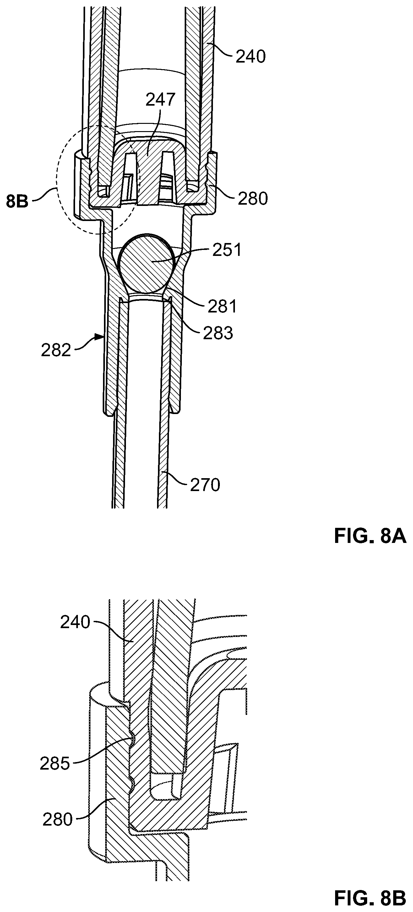Patent US11772112 Figure 7 – Down-locked pump with chaplet vent and beaded seal