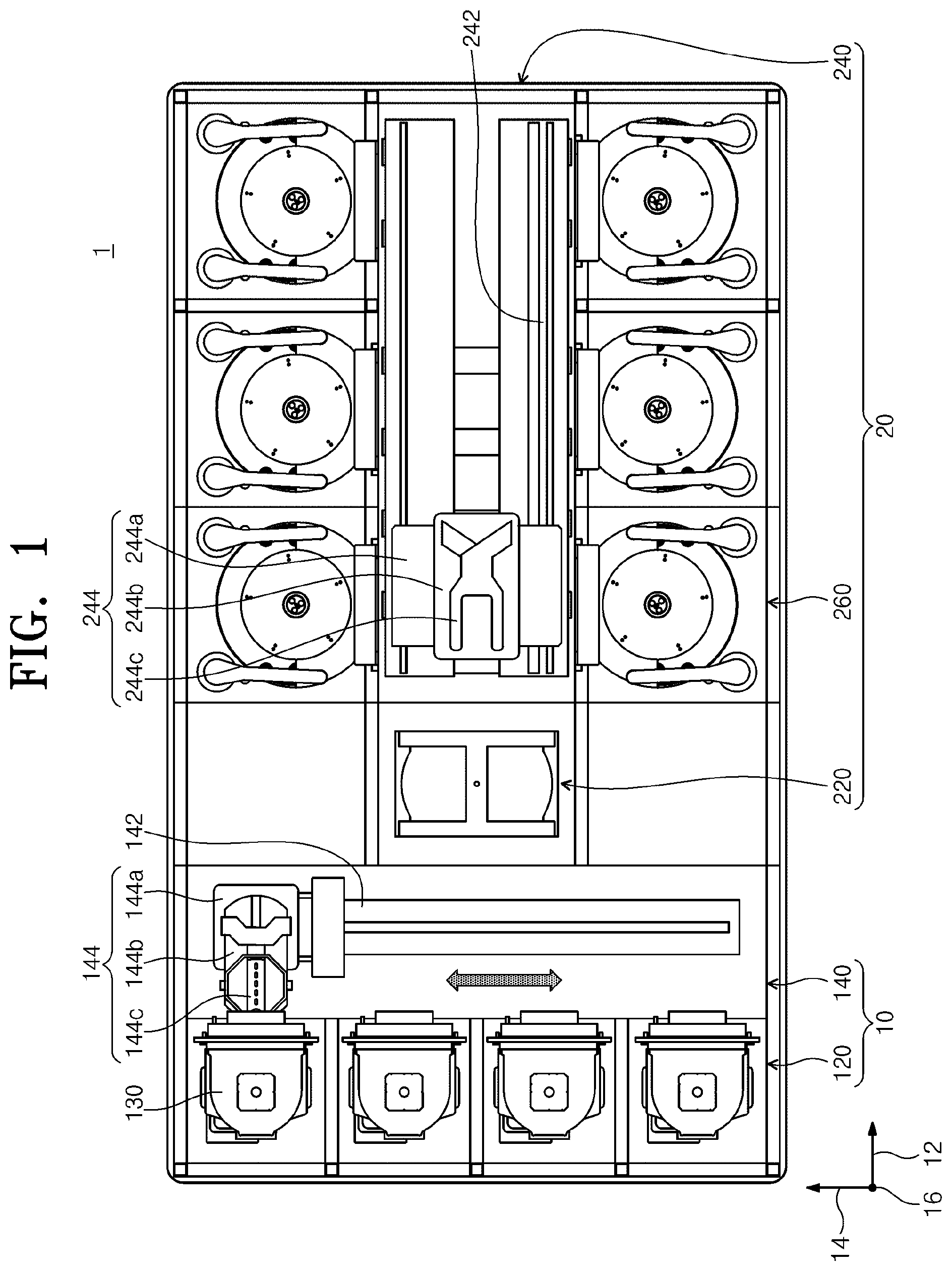 Patent US11772115 Figure 1 – Substrate treating apparatus and treatment liquid dispensing method for controlling a temperature of treatment liquid