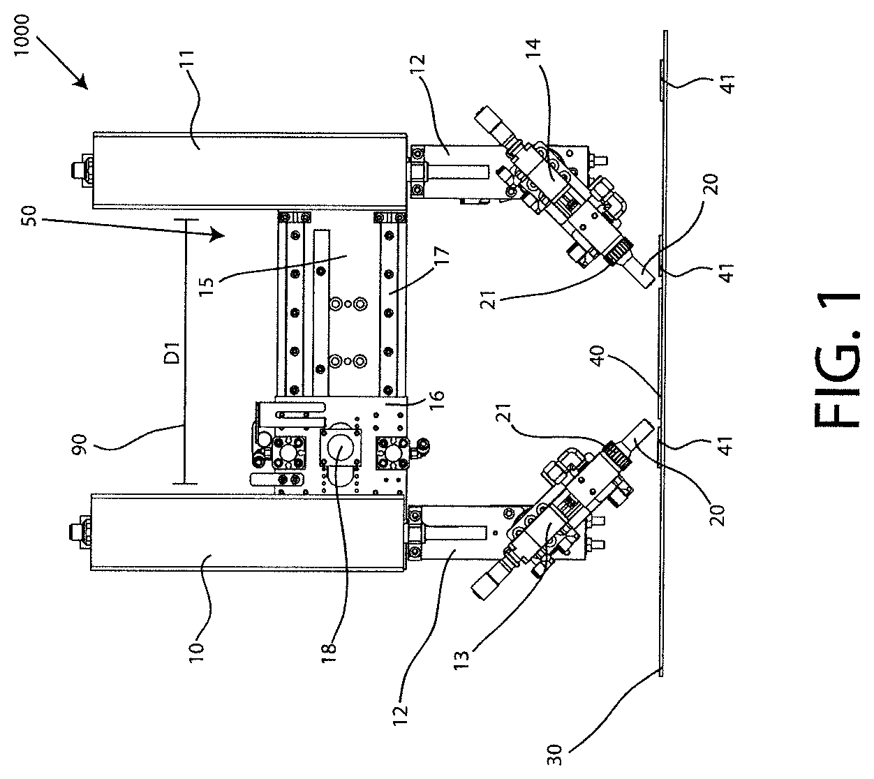 Patent US11772116 — Multiple fourth axis robot — Figure 1