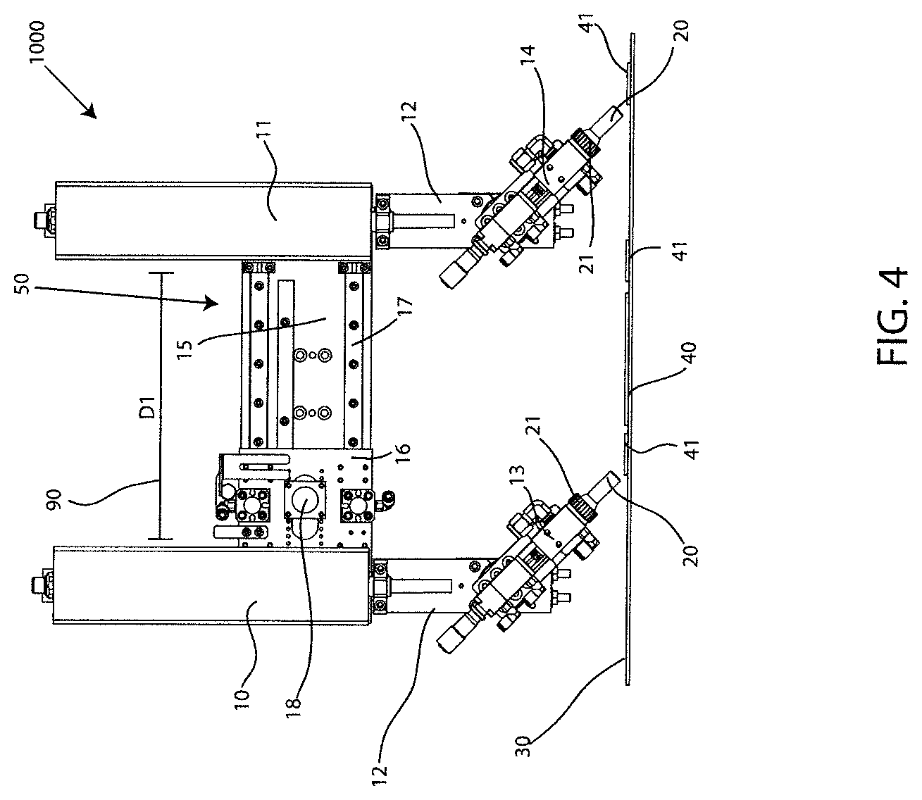 Patent US11772116 Figure 4 – Multiple fourth axis robot