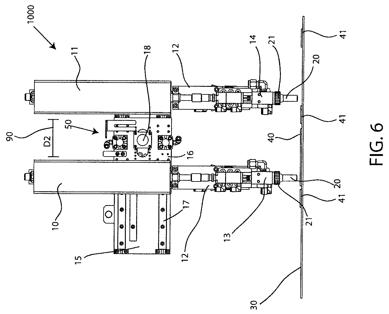 Patent US11772116 Figure 6 – Multiple fourth axis robot