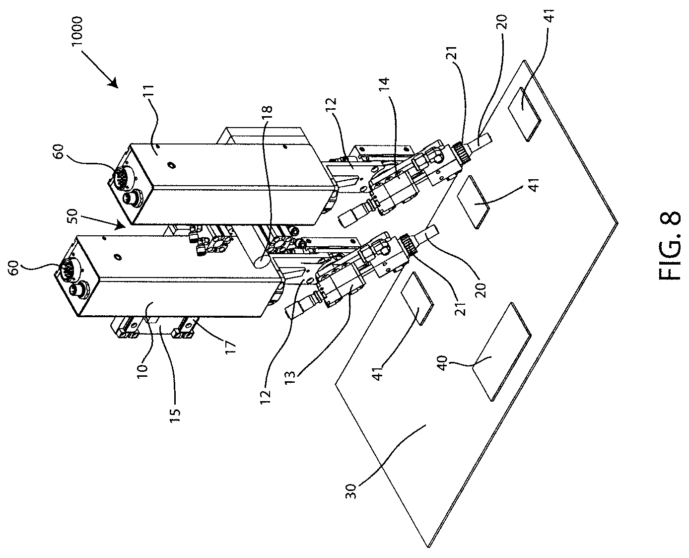 Patent US11772116 Figure 8 – Multiple fourth axis robot