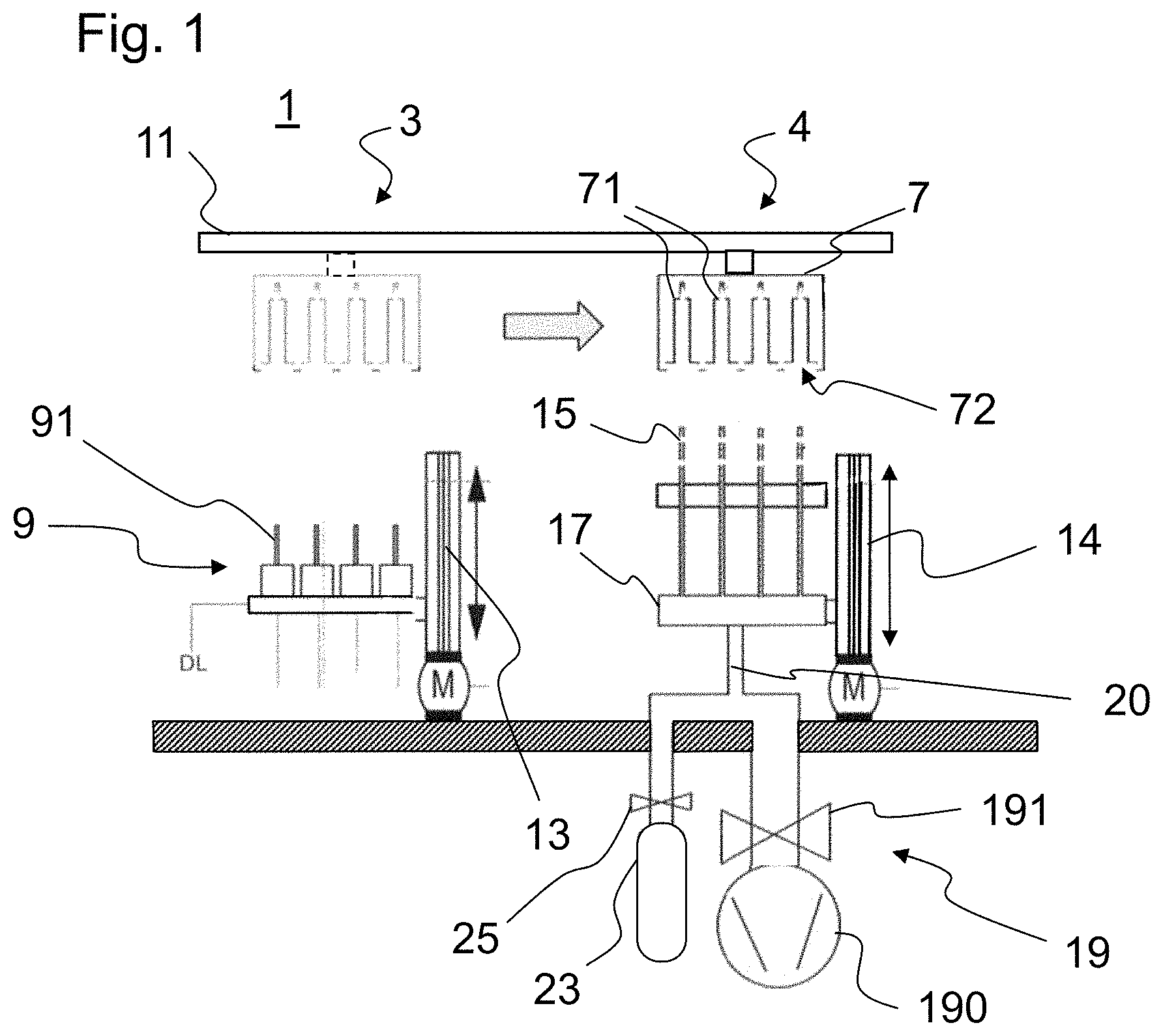 Patent US11772128 Figure 1 – Plasma treatment apparatus for producing coatings